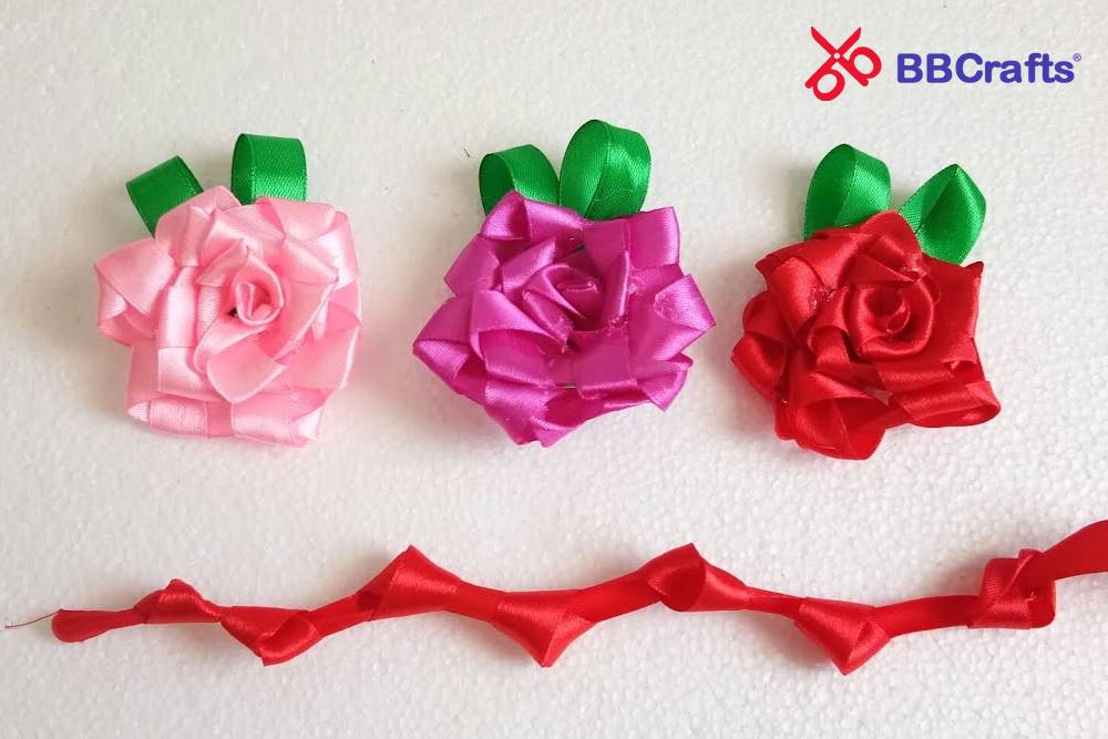 Ribbon Craft: DIY Organza Ribbon Roses