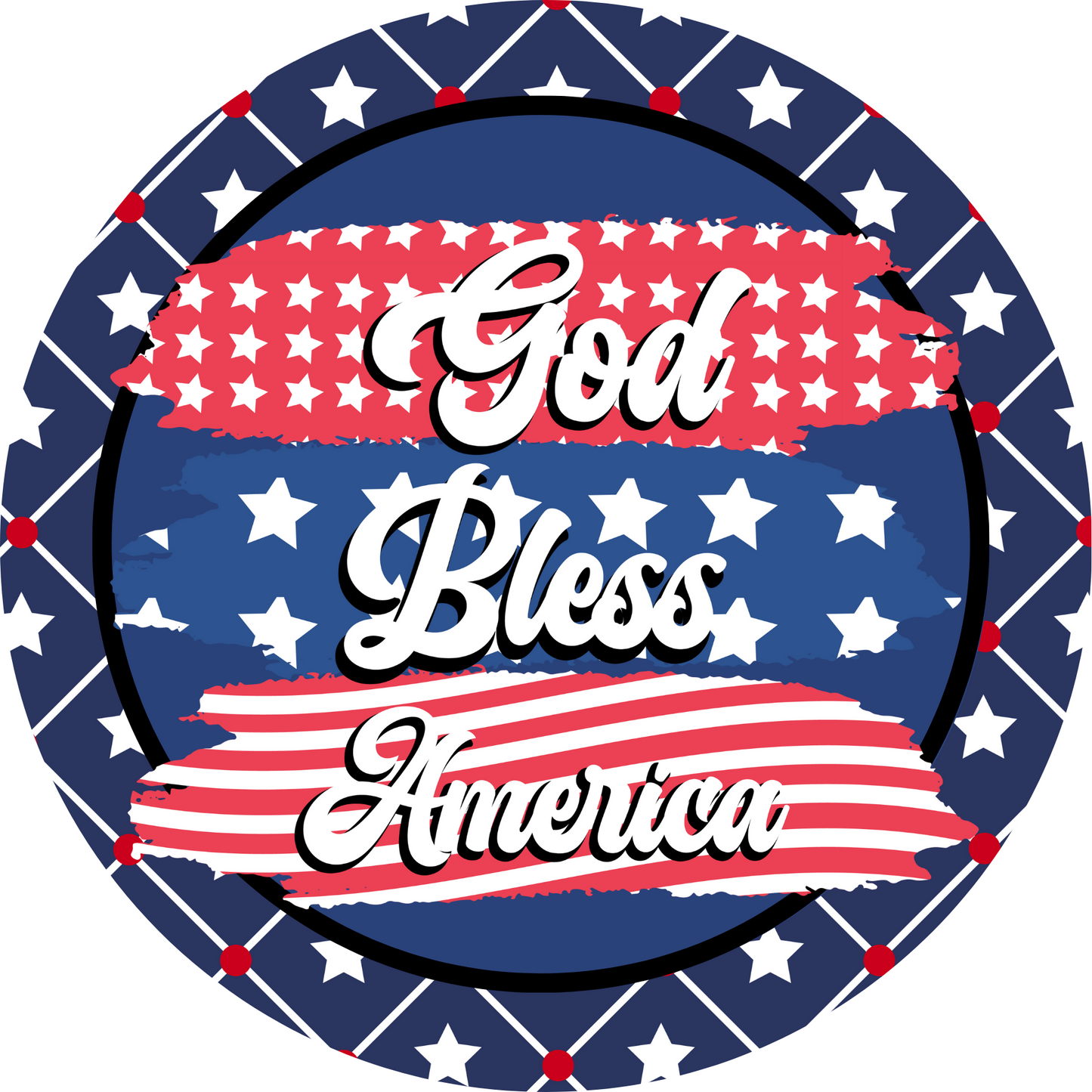 God Bless America Metal / Vinyl Sign - Made in USA