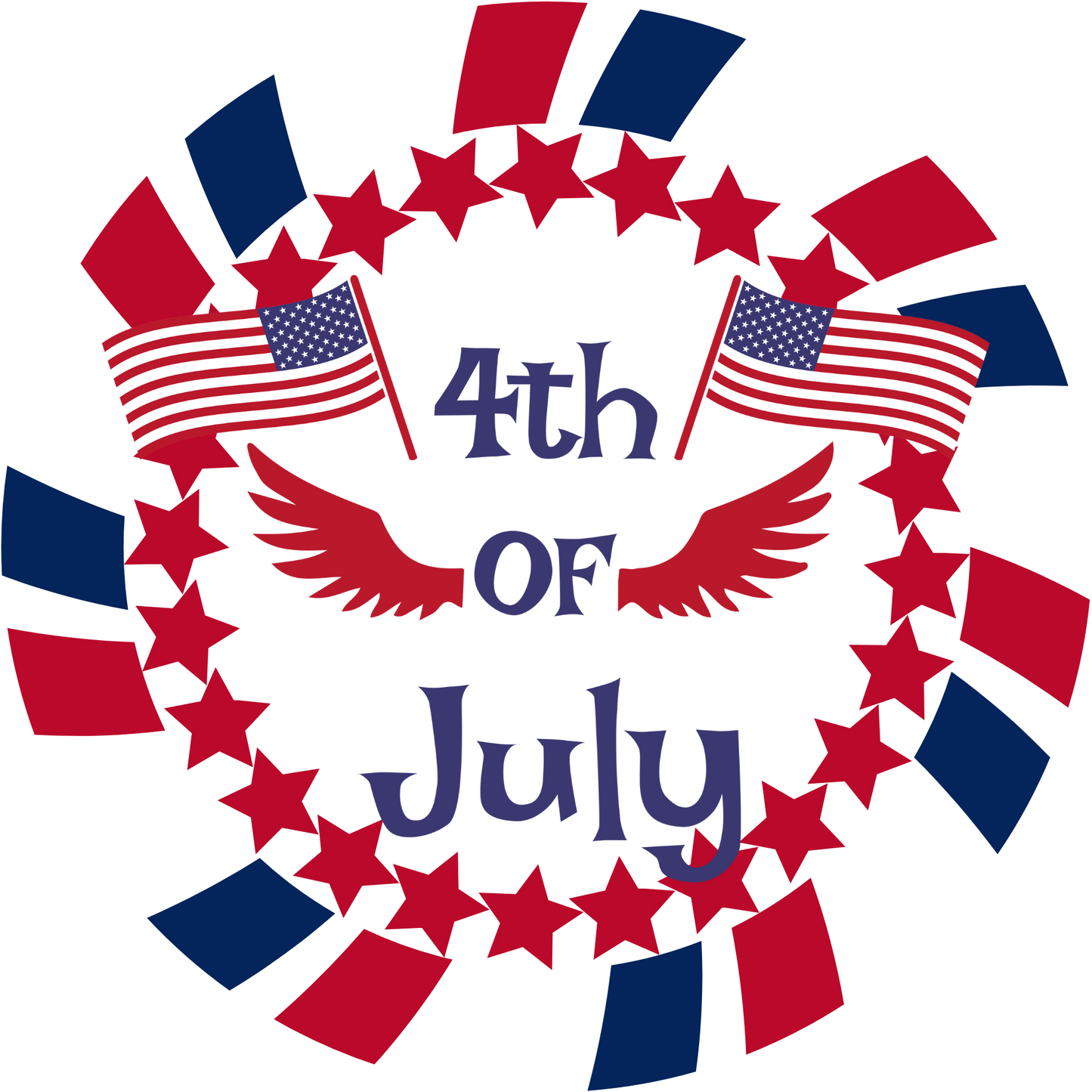 4th of July Metal / Vinyl Sign - Made in USA