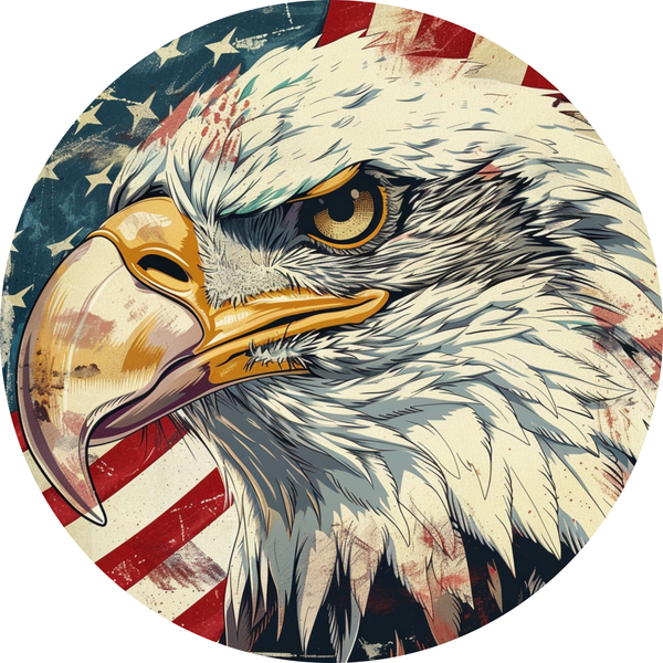The Presidential Eagle Metal Sign: Made In USA