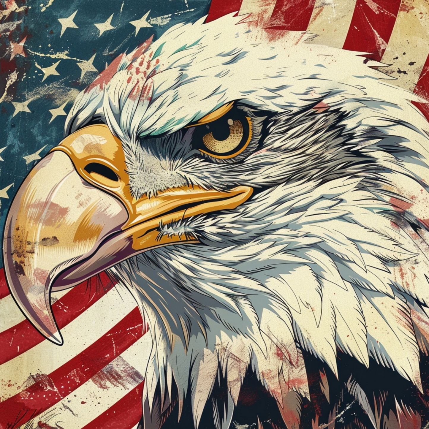 The Presidential Eagle Metal Sign - Made in USA