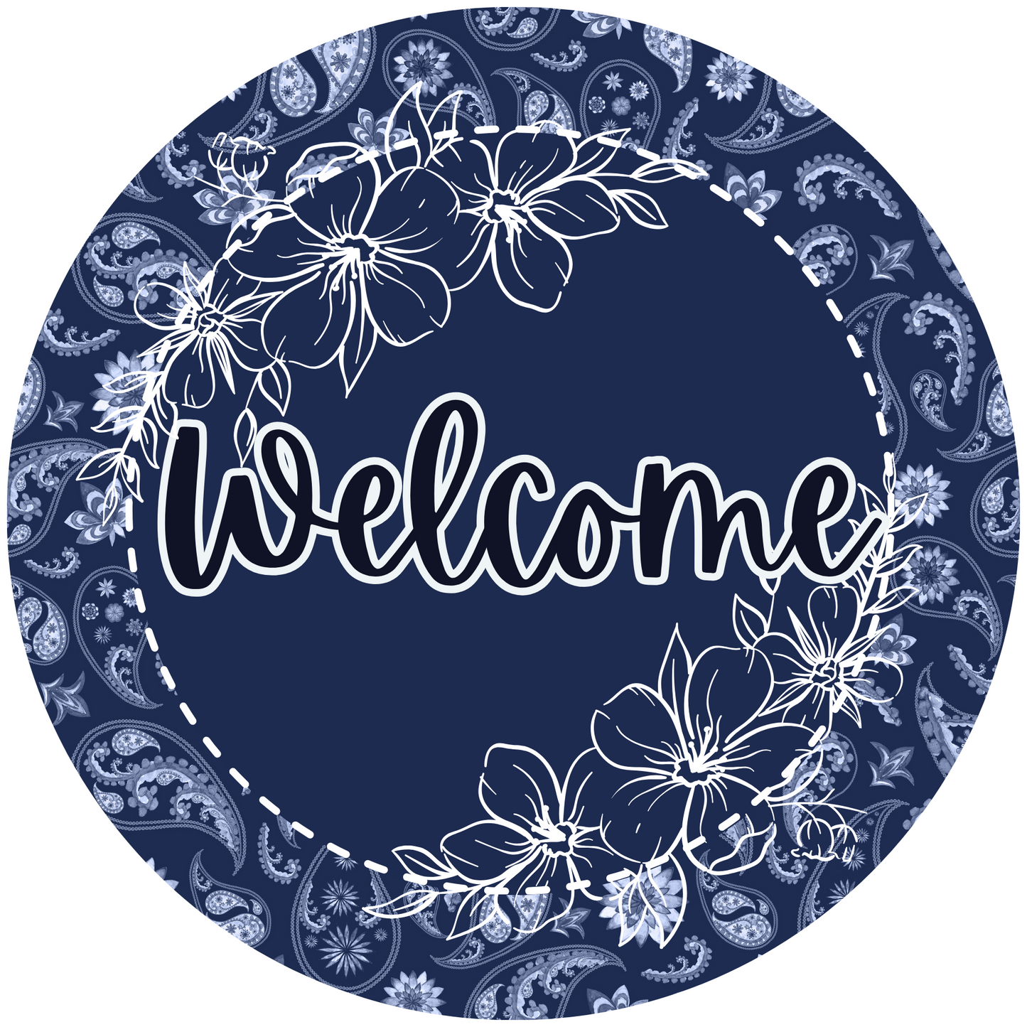 Welcome Metal / Vinyl Sign - Made in USA