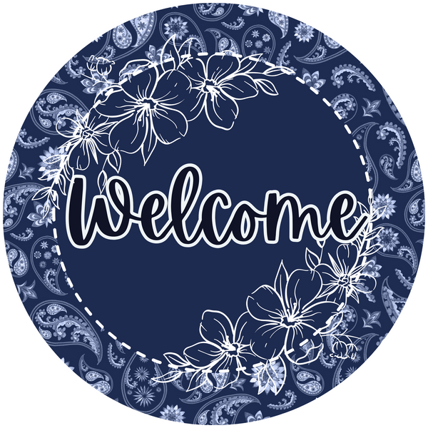 Welcome Metal Sign: Made In USA