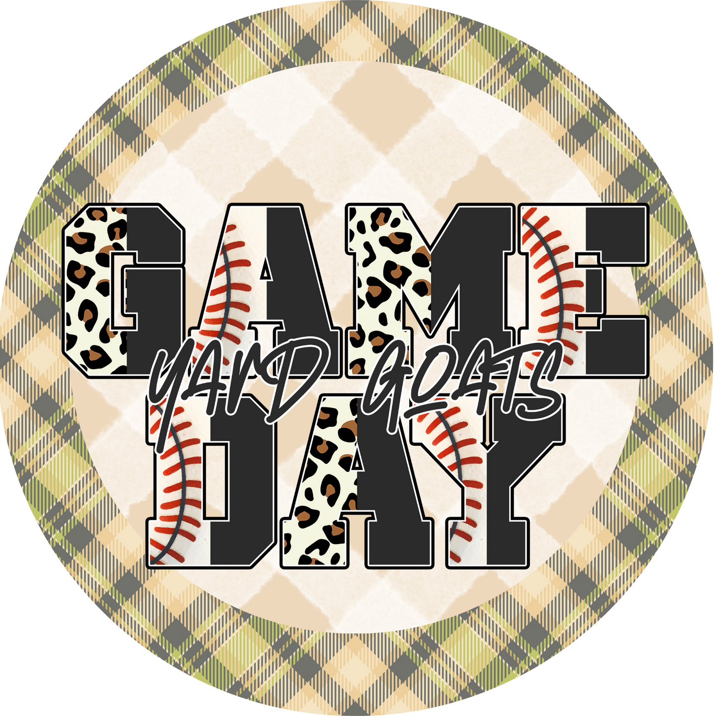 Game Day Yard Goats Baseball Metal / Vinyl Sign - Made in USA