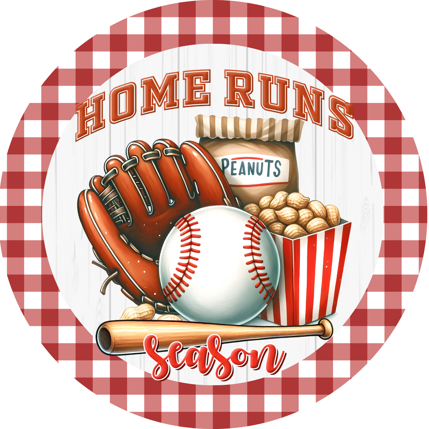 Home Runs Season Baseball Metal / Vinyl Sign - Made in USA