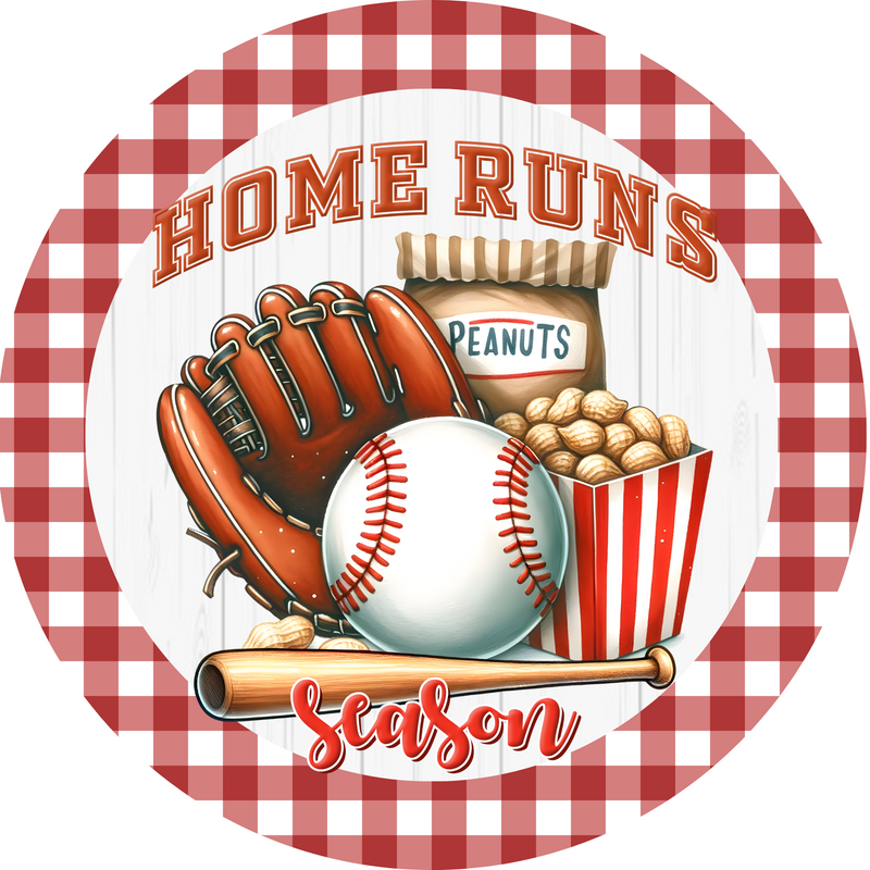 Home Runs Season - Baseball Metal Sign - Made In USA