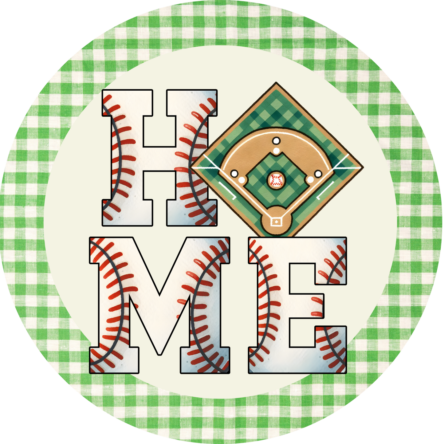 Home Baseball Metal / Vinyl Sign - Made in USA