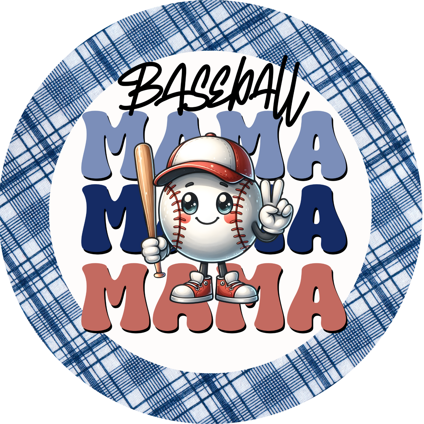 Baseball Mama Metal / Vinyl Sign - Made in USA