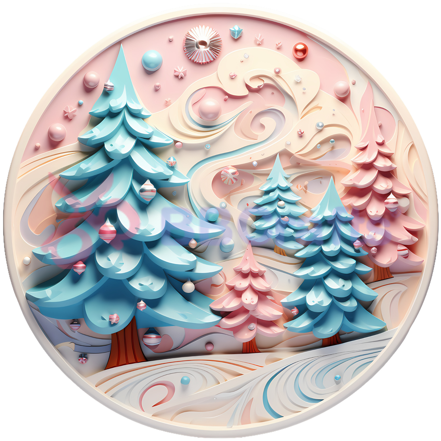 Christmas Tree Metal / Vinyl Sign - Made in USA