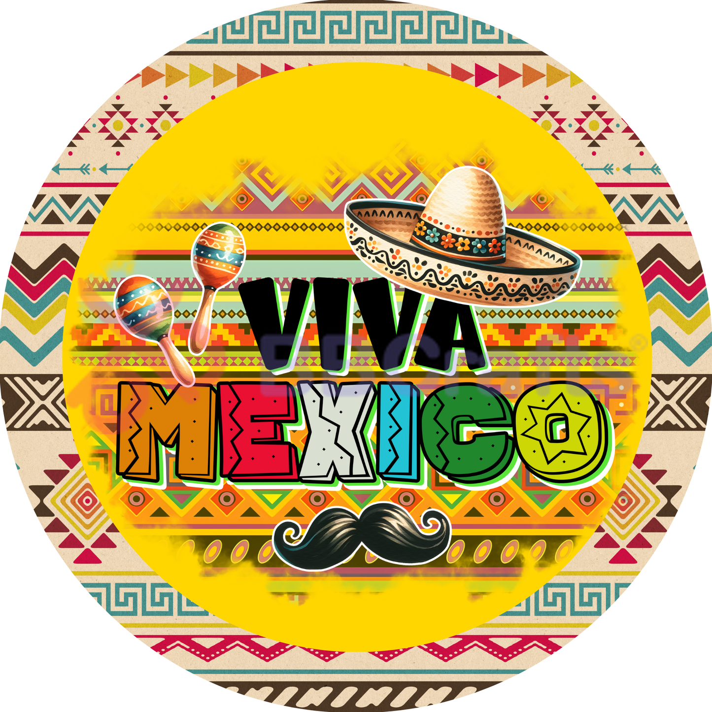 Viva Mexico Metal / Vinyl Sign - Made in USA