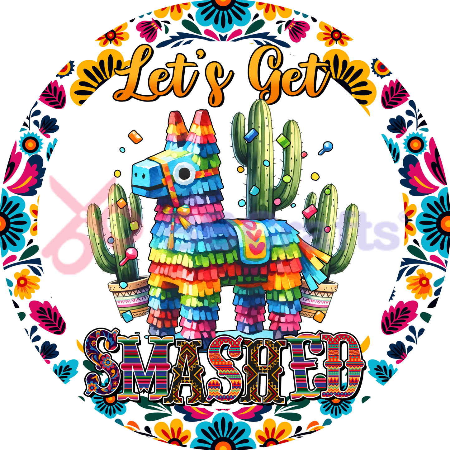 Lets Go Smashed Metal / Vinyl Sign - Made in USA