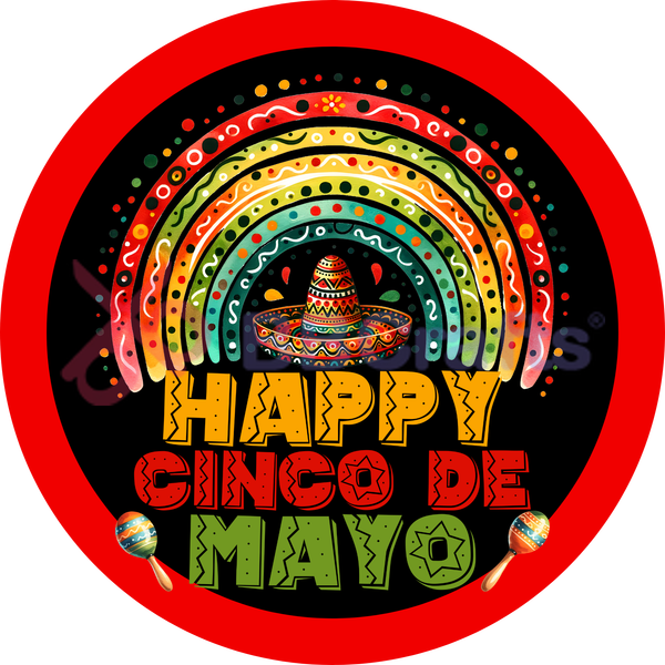 Happy Cinco De Mayo Metal Sign - Made In USA
