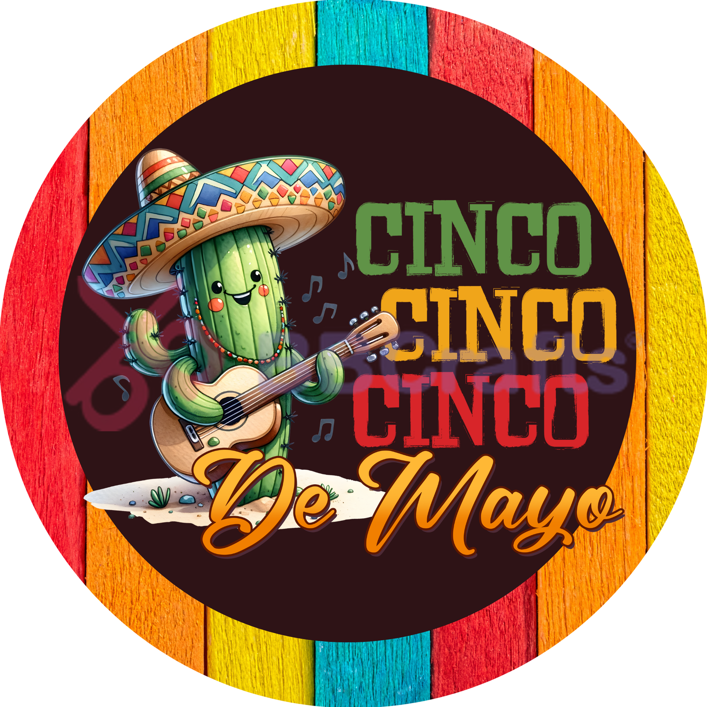 Cinco Cinco Cinco De Mayo Metal / Vinyl Sign - Made in USA