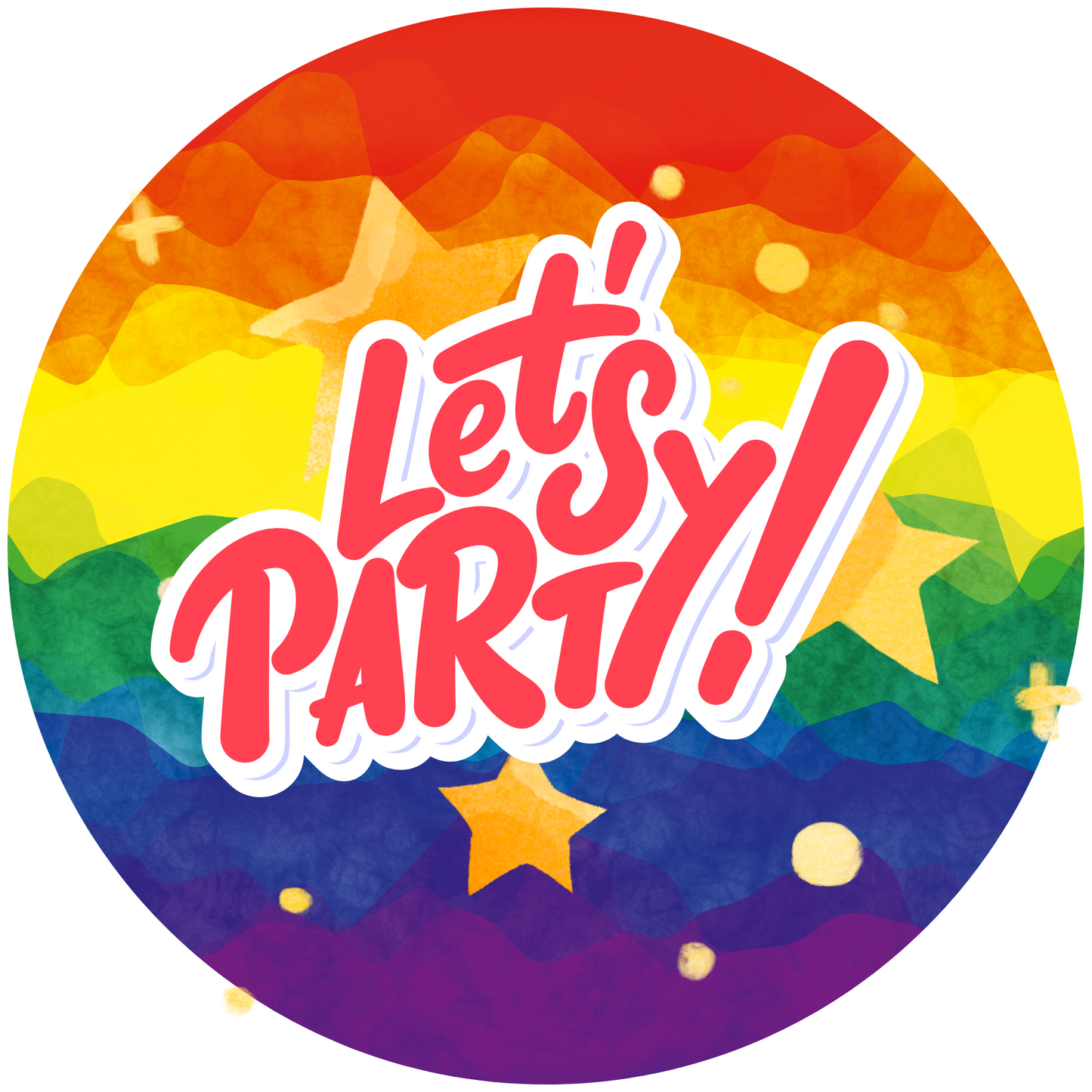 Let's Party Metal / Vinyl Sign - Made in USA