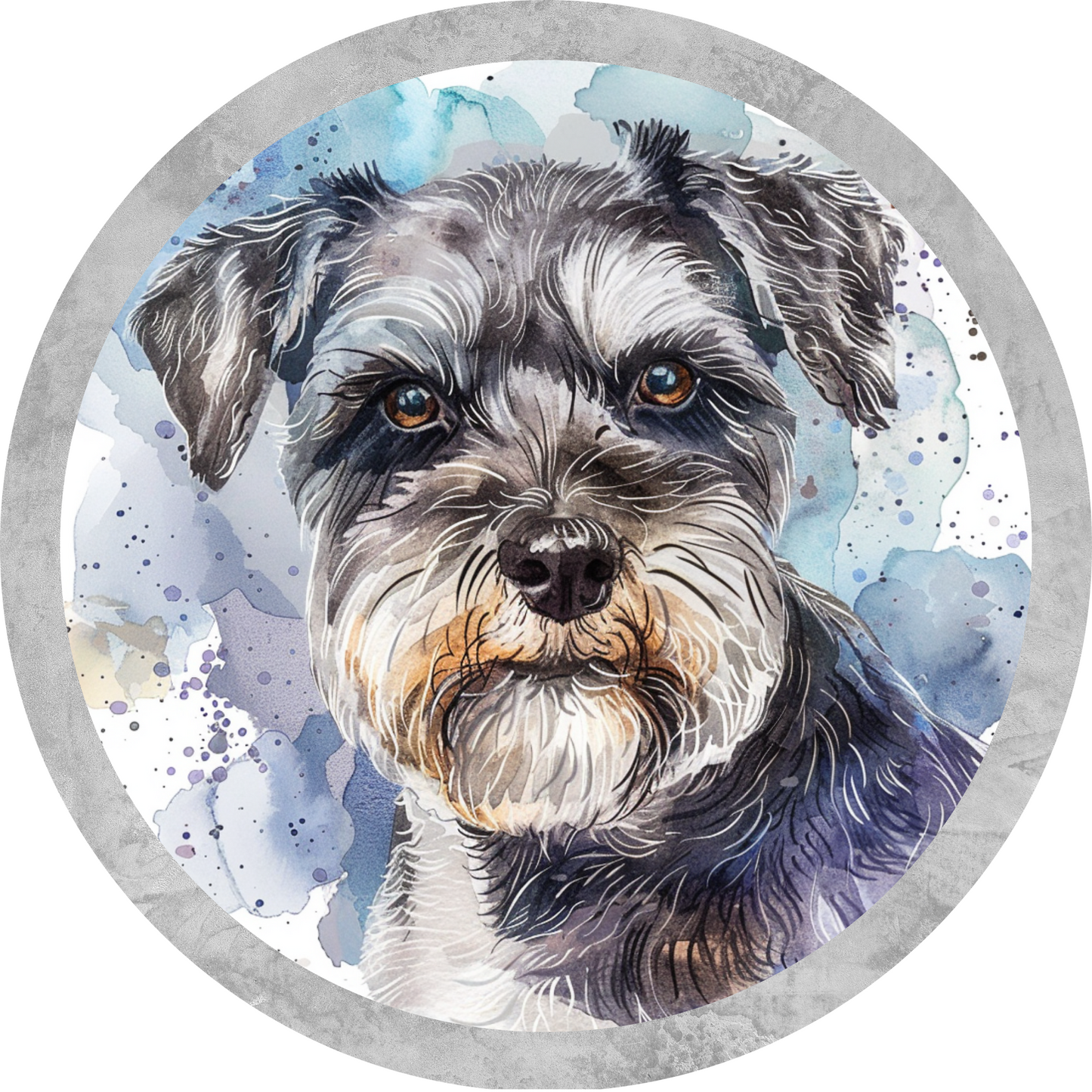 Schnauzer Dog Metal / Vinyl Sign - Made in USA