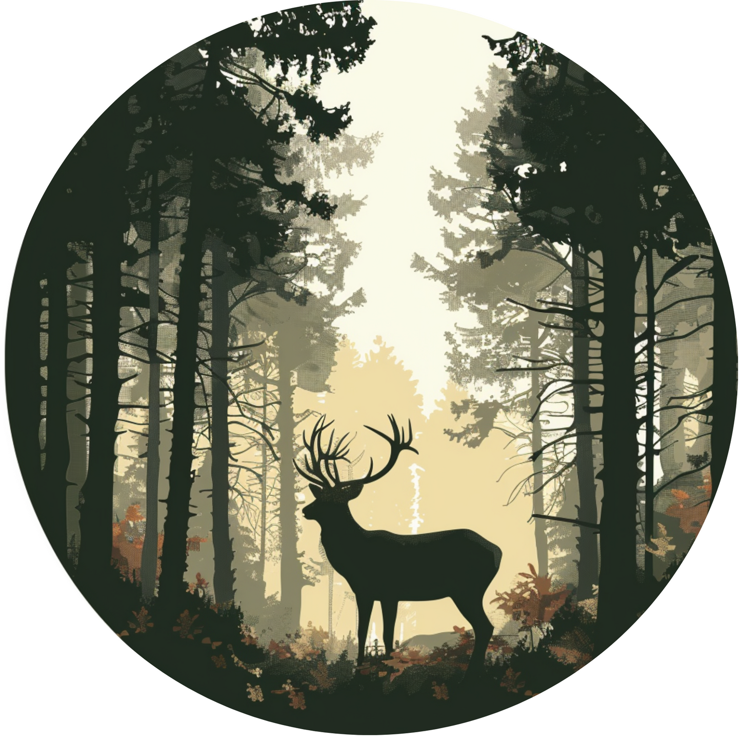 Jungle Deer Metal / Vinyl Sign - Made in USA