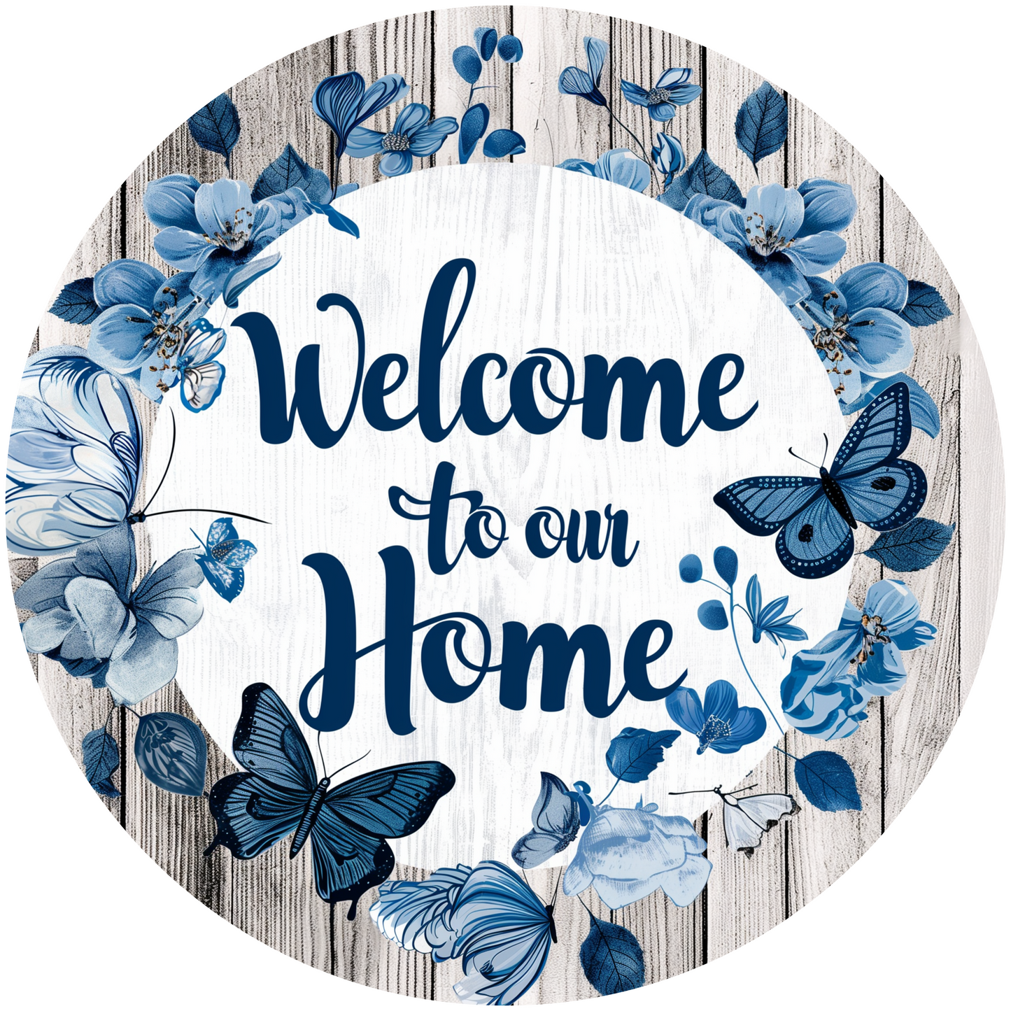Welcome To Our Home Metal / Vinyl Sign - Made in USA