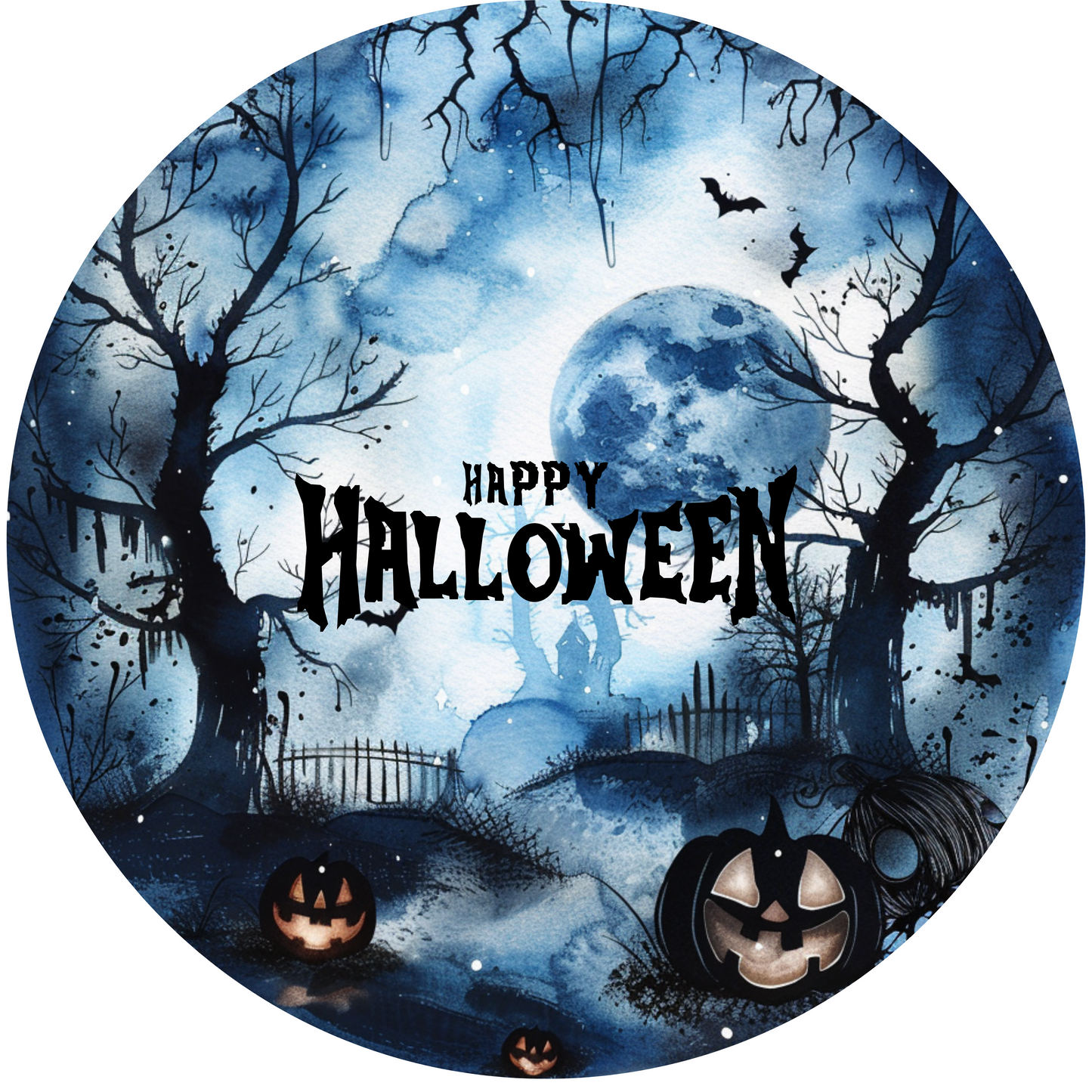 Happy Halloween Metal / Vinyl Sign - Made in USA