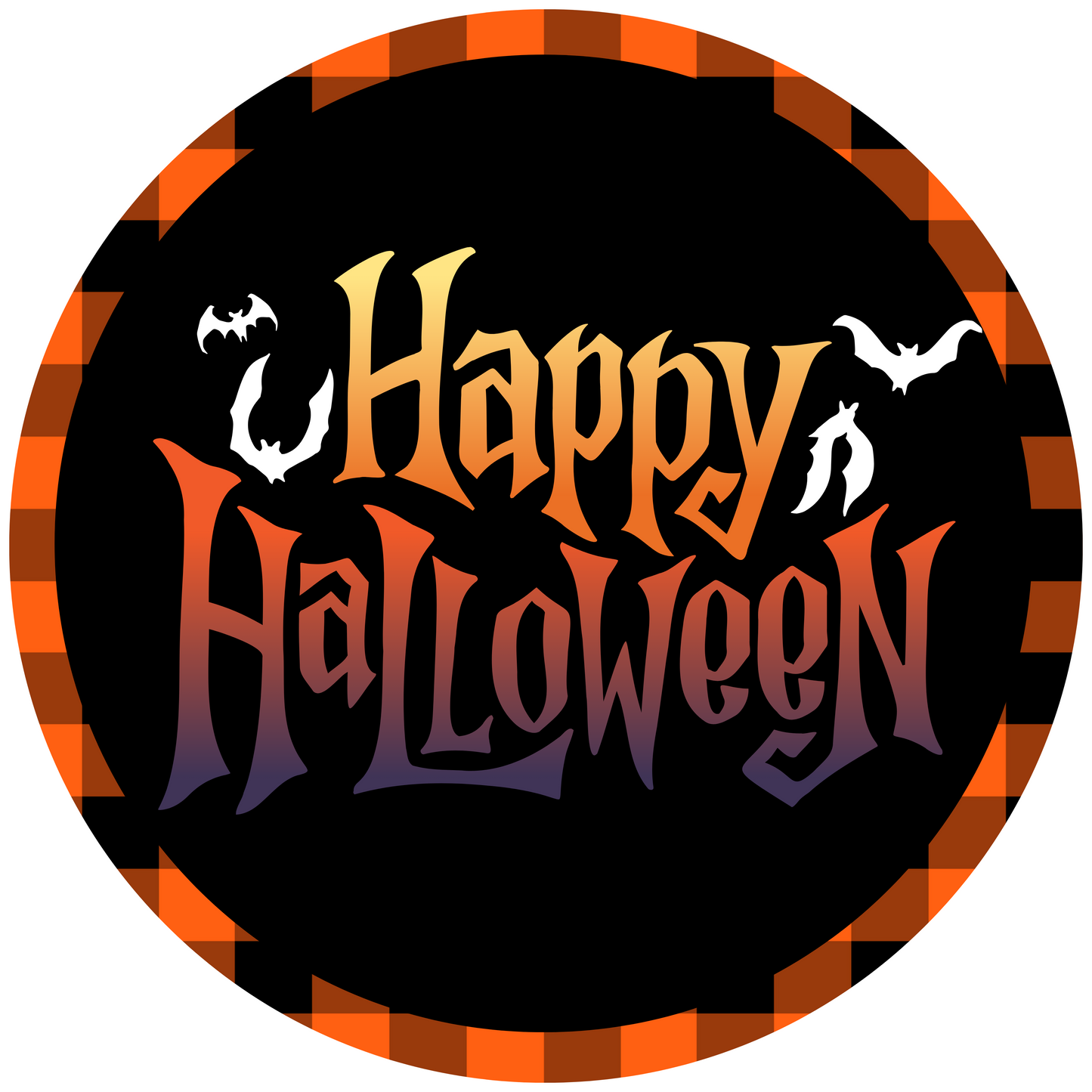 Happy Halloween Metal / Vinyl Sign - Made in USA