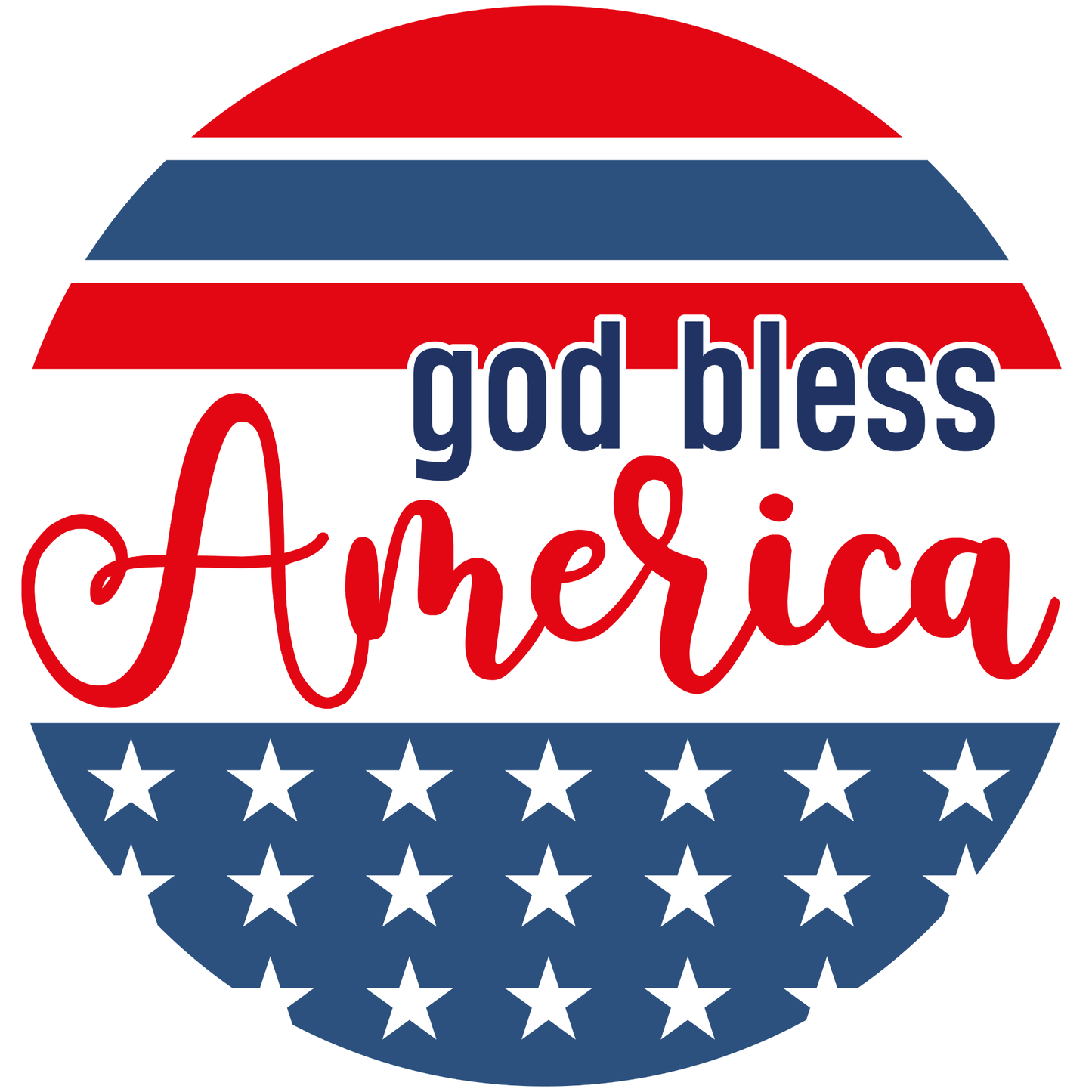 God Bless America Metal / Vinyl Sign - Made in USA