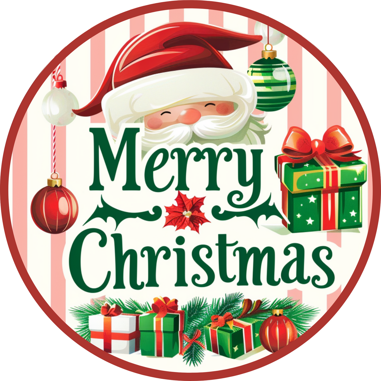Merry Christmas Metal / Vinyl Sign - Made in USA