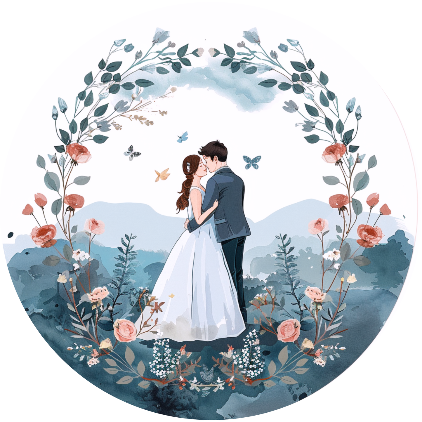 Wedding Couple Metal / Vinyl Sign - Made in USA