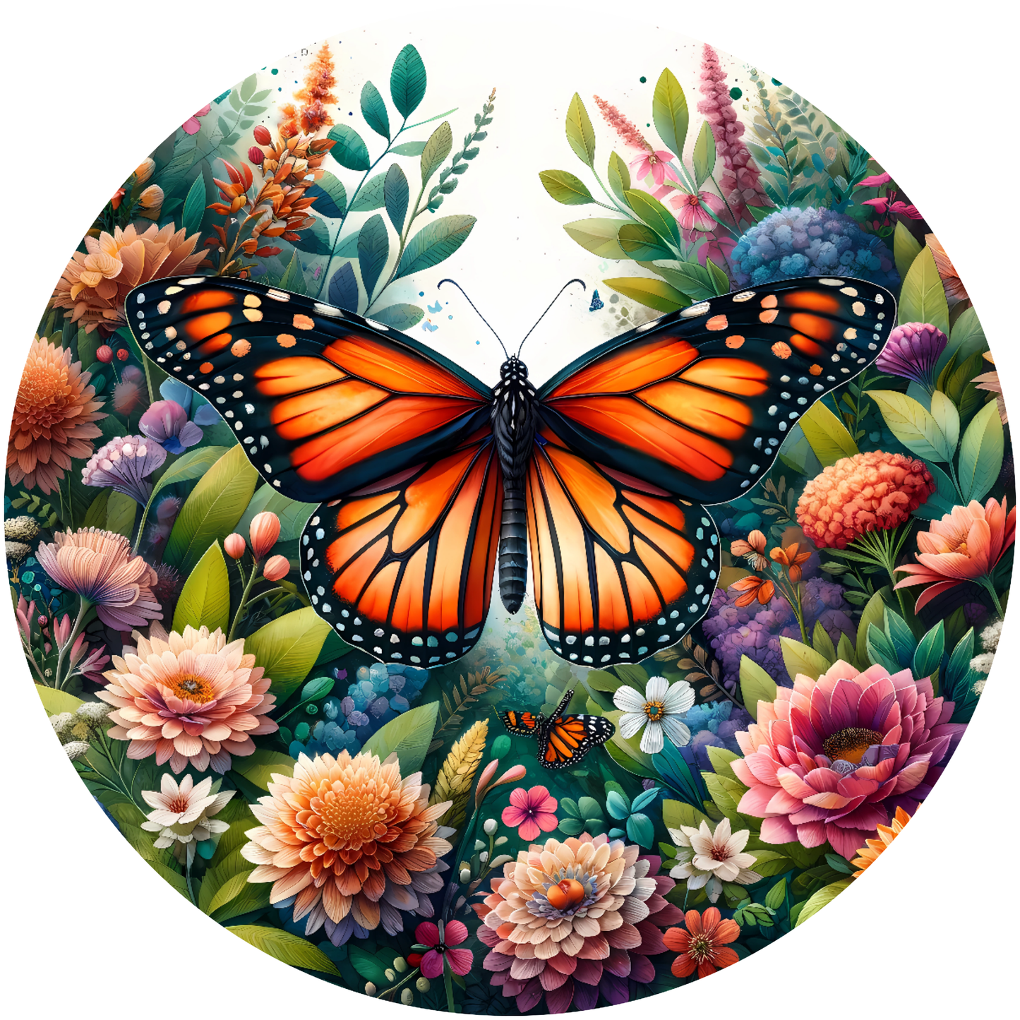 Butterfly Garden Metal / Vinyl Sign - Made in USA