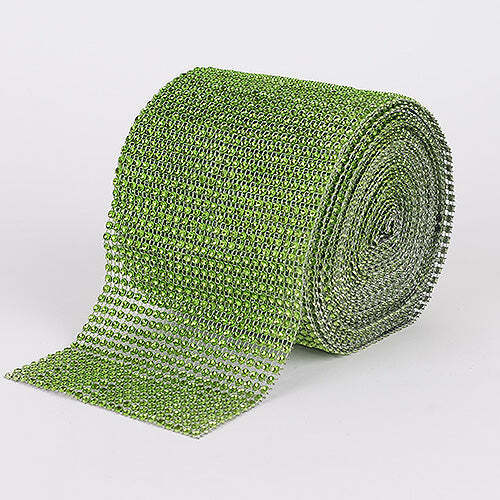 Apple Green- Bling Diamond Rolls - ( 1-1/2 Inch x 10 Yards )