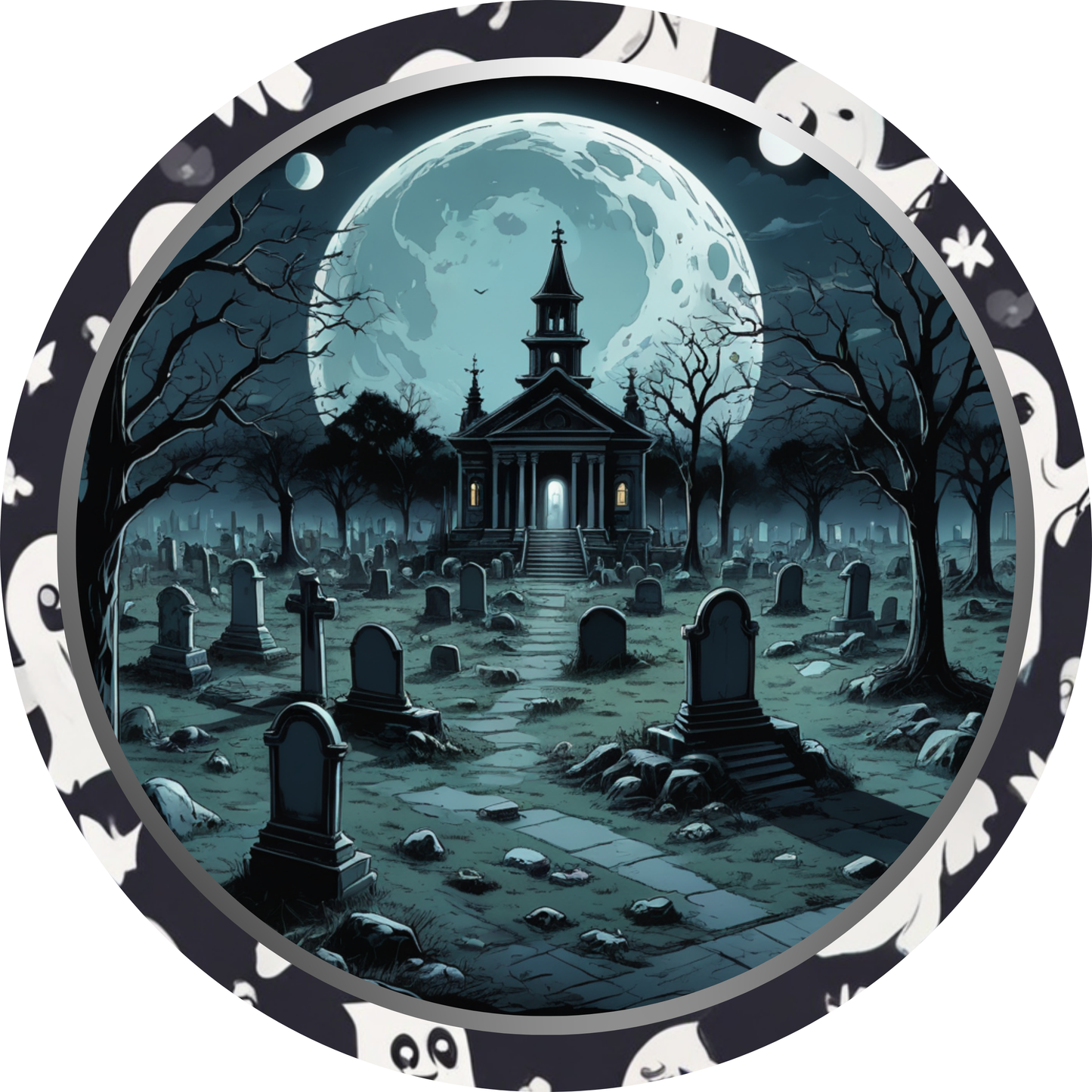 Cemetery Metal / Vinyl Sign - Made in USA