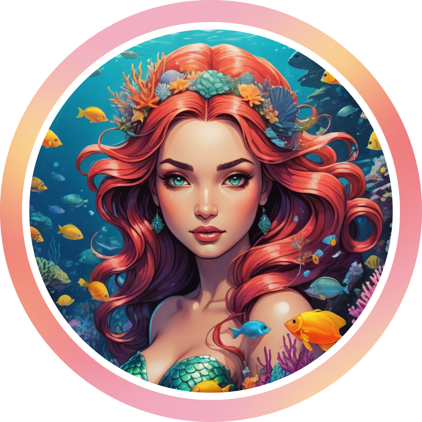 Mermaid Metal / Vinyl Sign - Made in USA