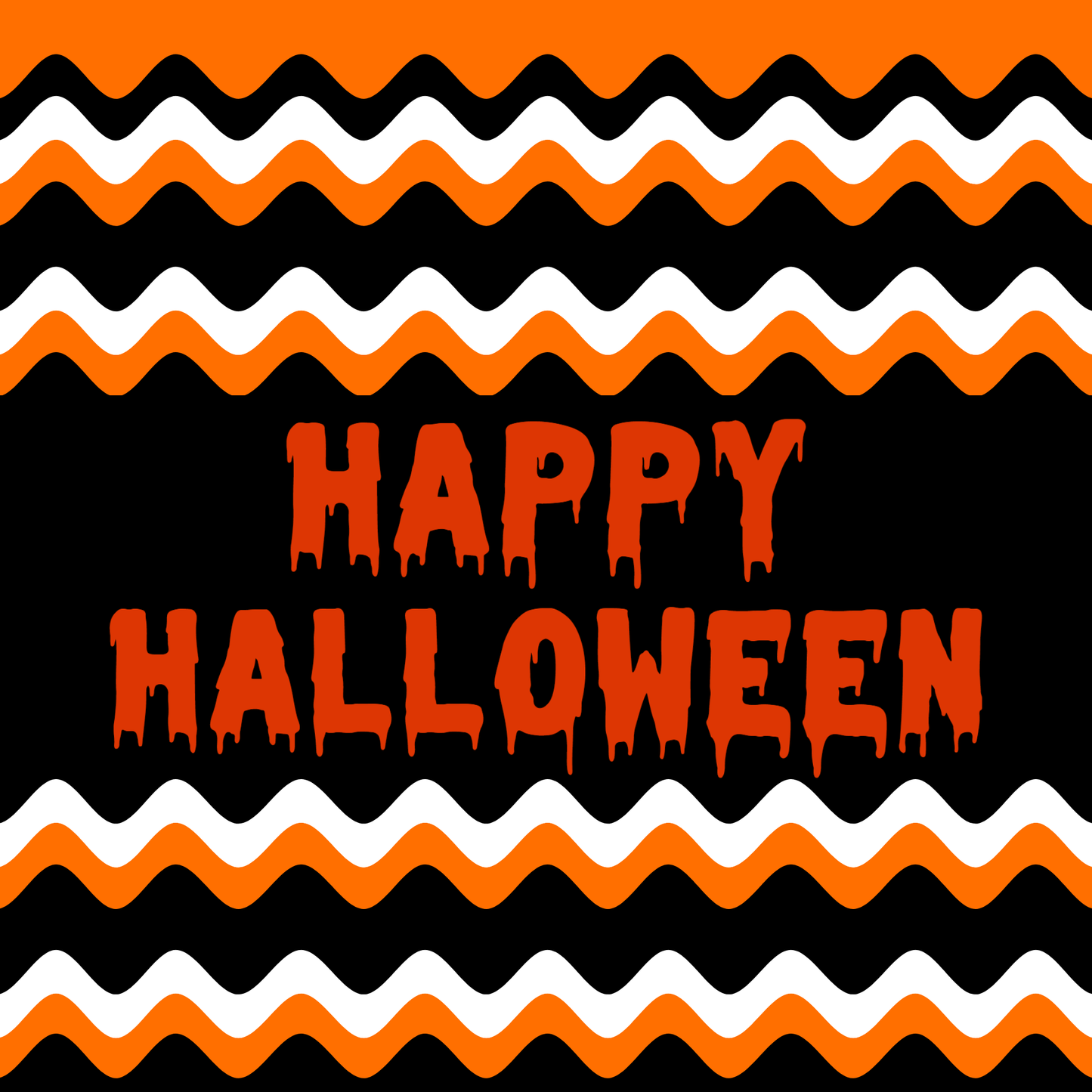 Happy Halloween Metal Sign - Made in USA