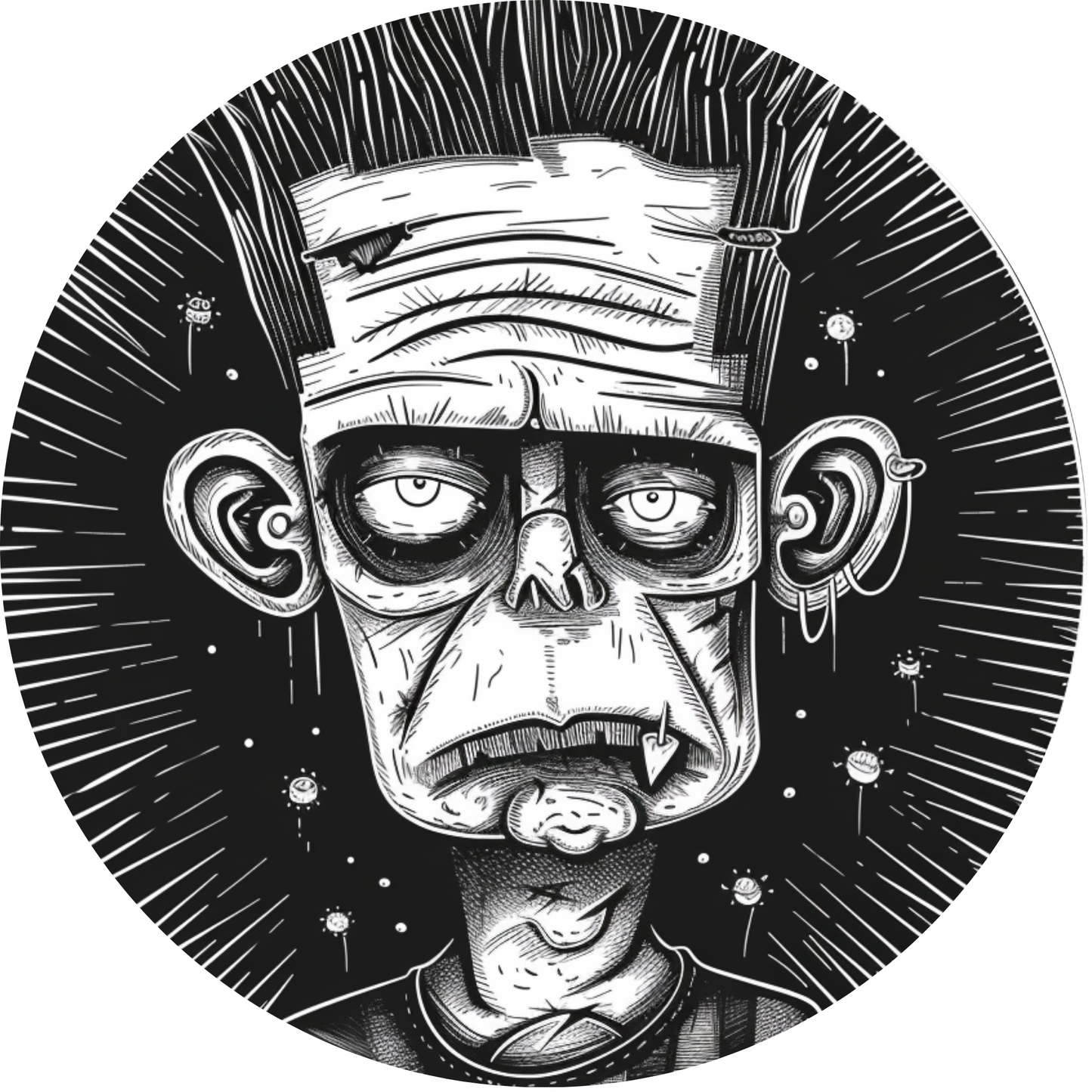 Frankenstein Monster Metal / Vinyl Sign - Made in USA