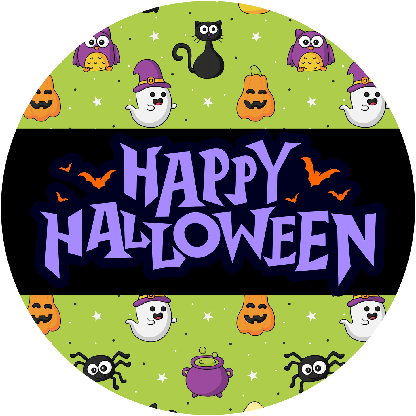 Happy Halloween Metal / Vinyl Sign - Made in USA
