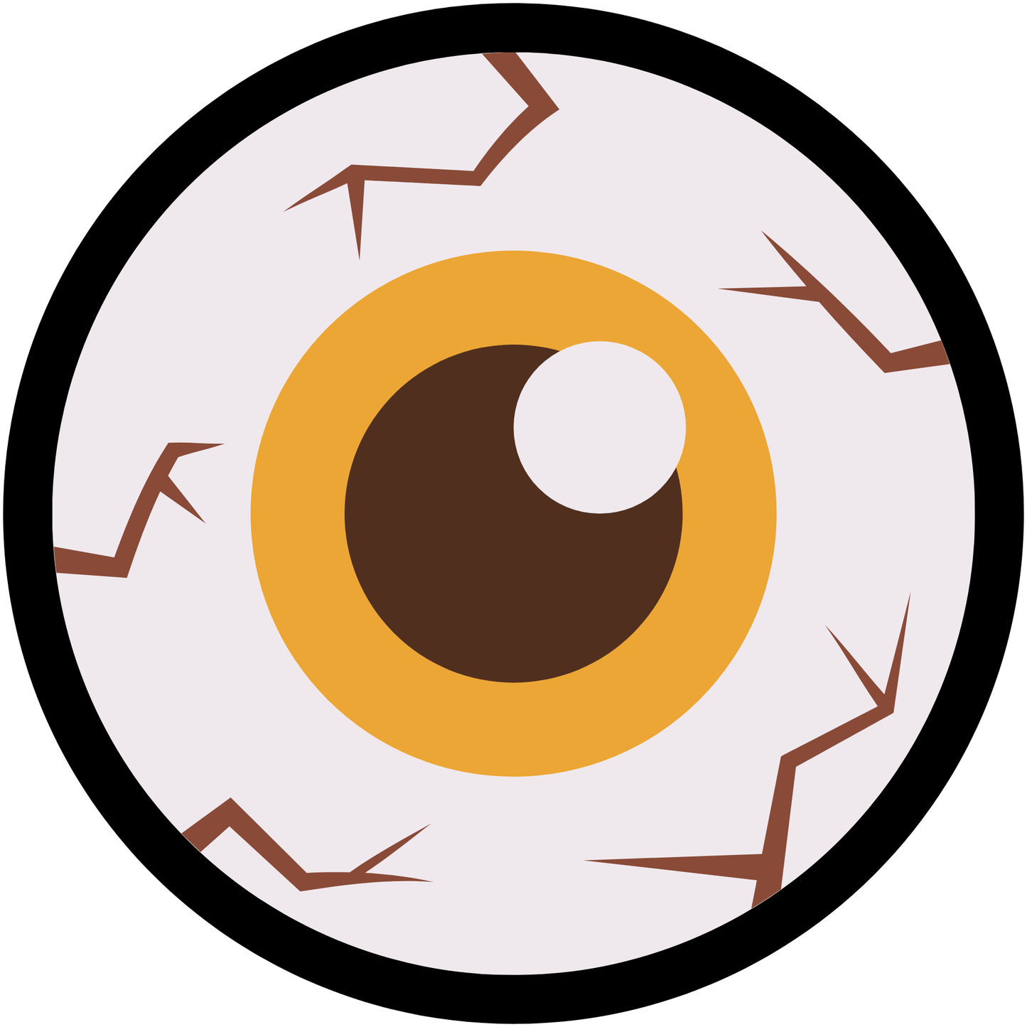 Halloween Scary Eyeballs Metal / Vinyl Sign - Made in USA