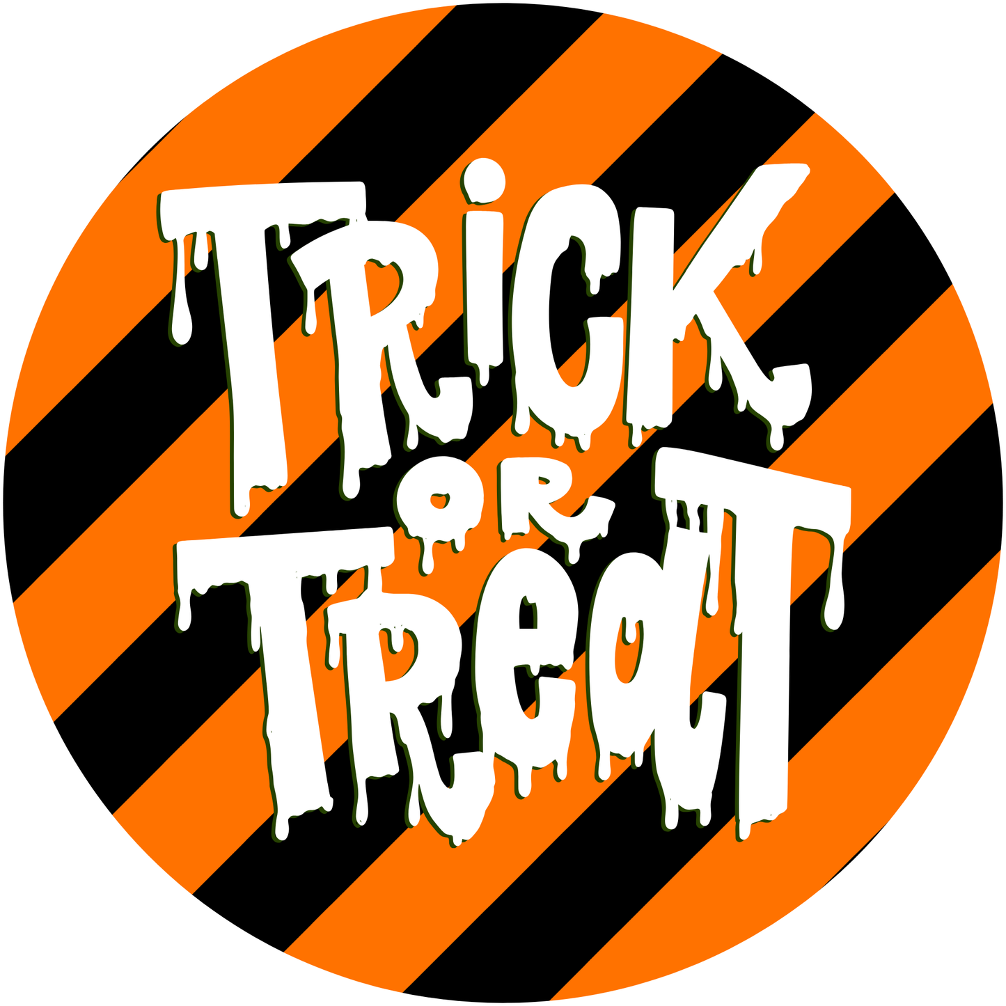 Trick or Treat Metal / Vinyl Sign - Made in USA