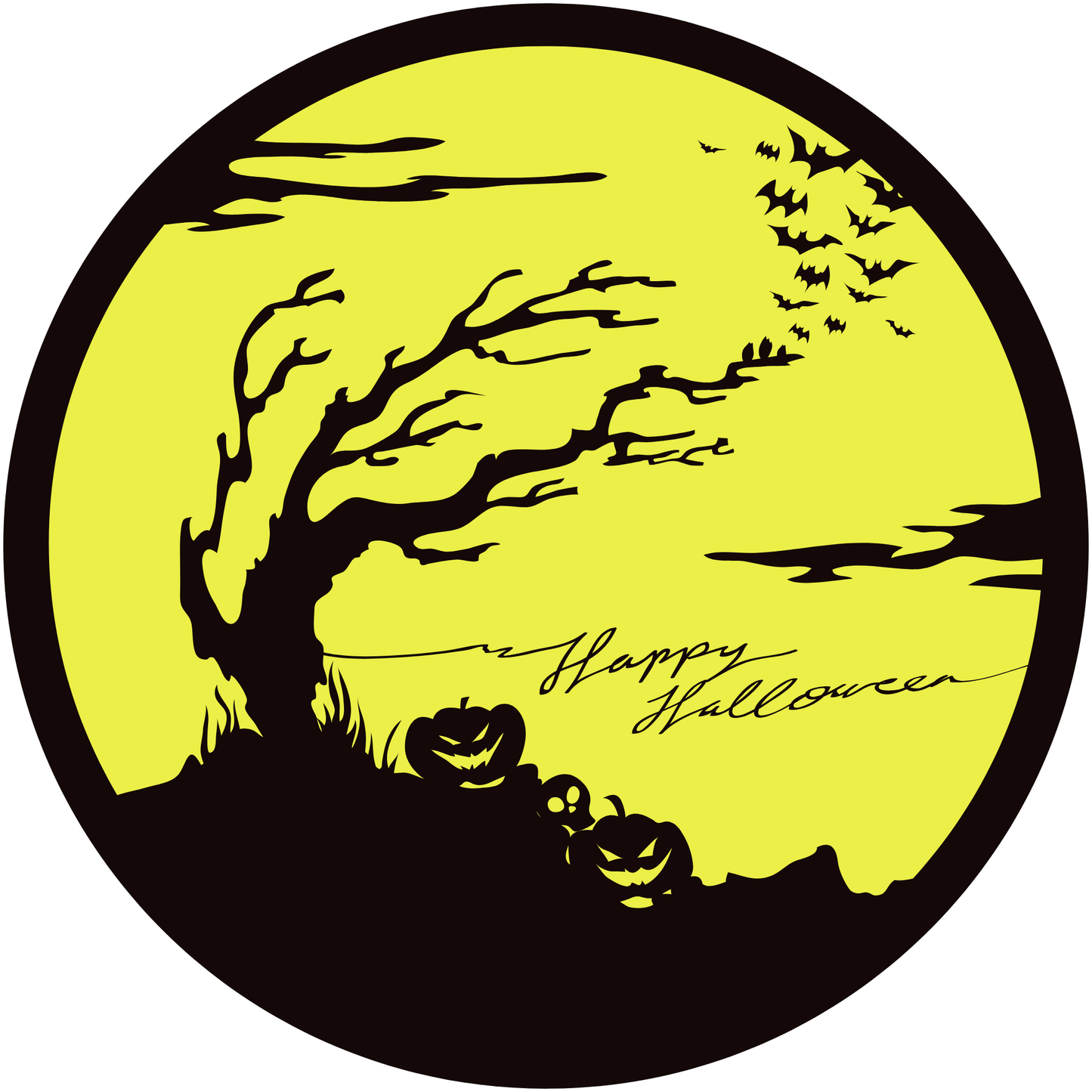 Happy Halloween Metal / Vinyl Sign - Made in USA