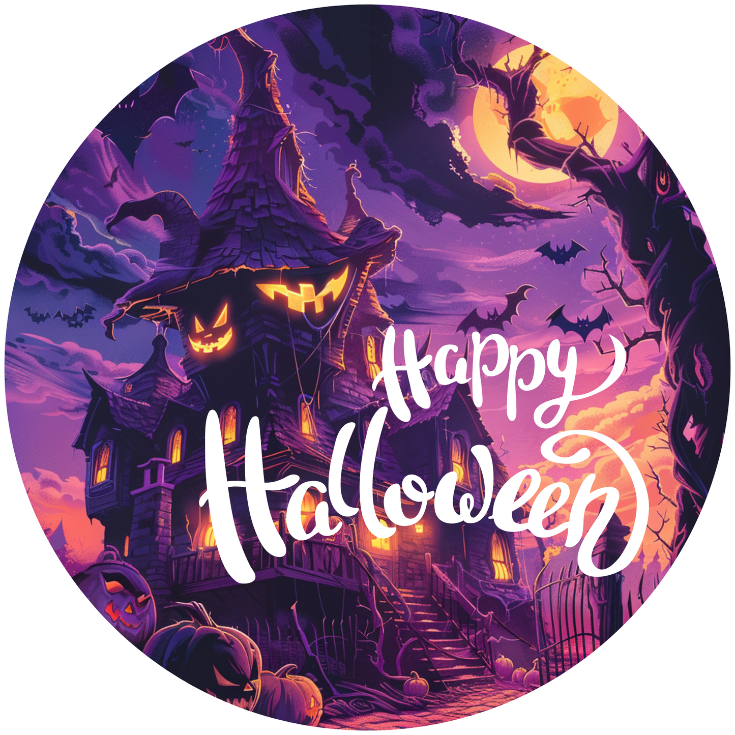 Happy Halloween Metal / Vinyl Sign - Made in USA