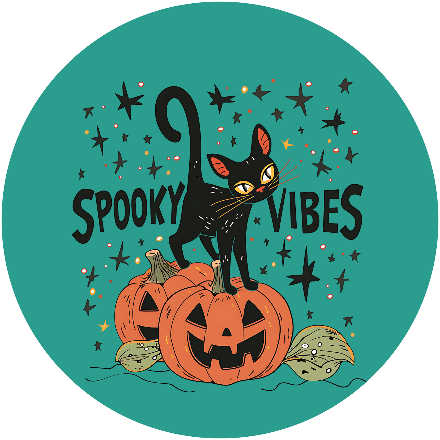 Spooky Vibe's Metal / Vinyl Sign - Made in USA