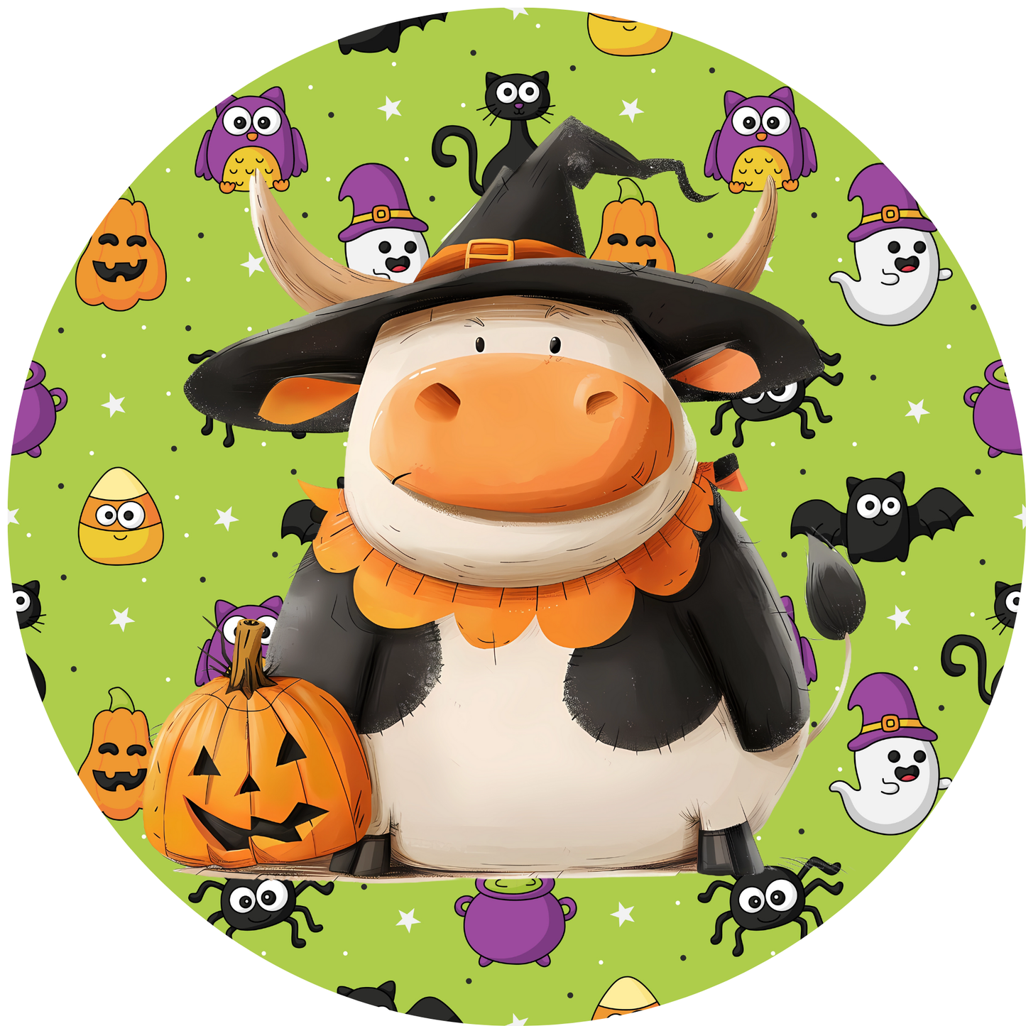 Baby Cow Boo! Metal / Vinyl Sign - Made in USA