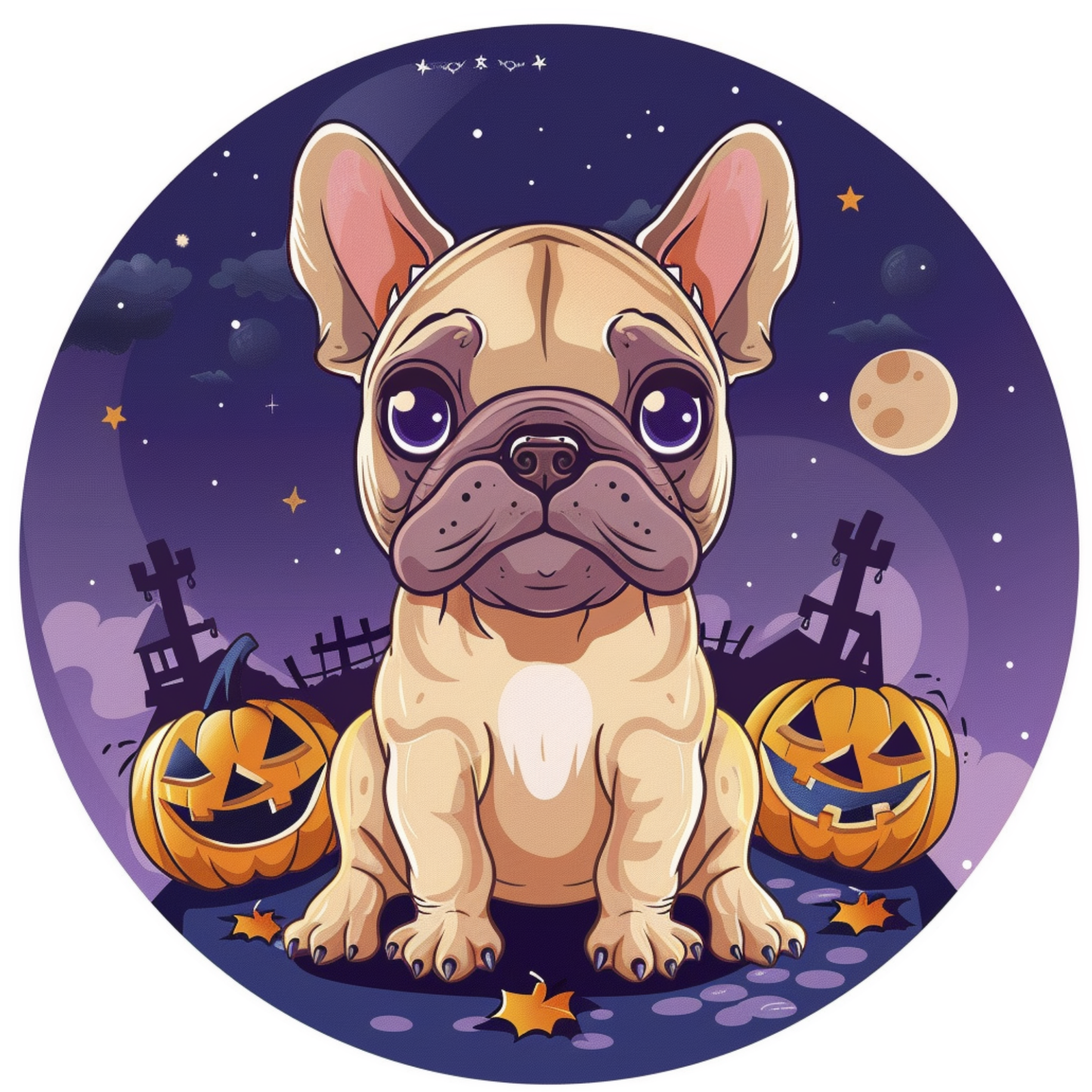 A French Bulldog's Halloween Metal / Vinyl Sign - Made in USA