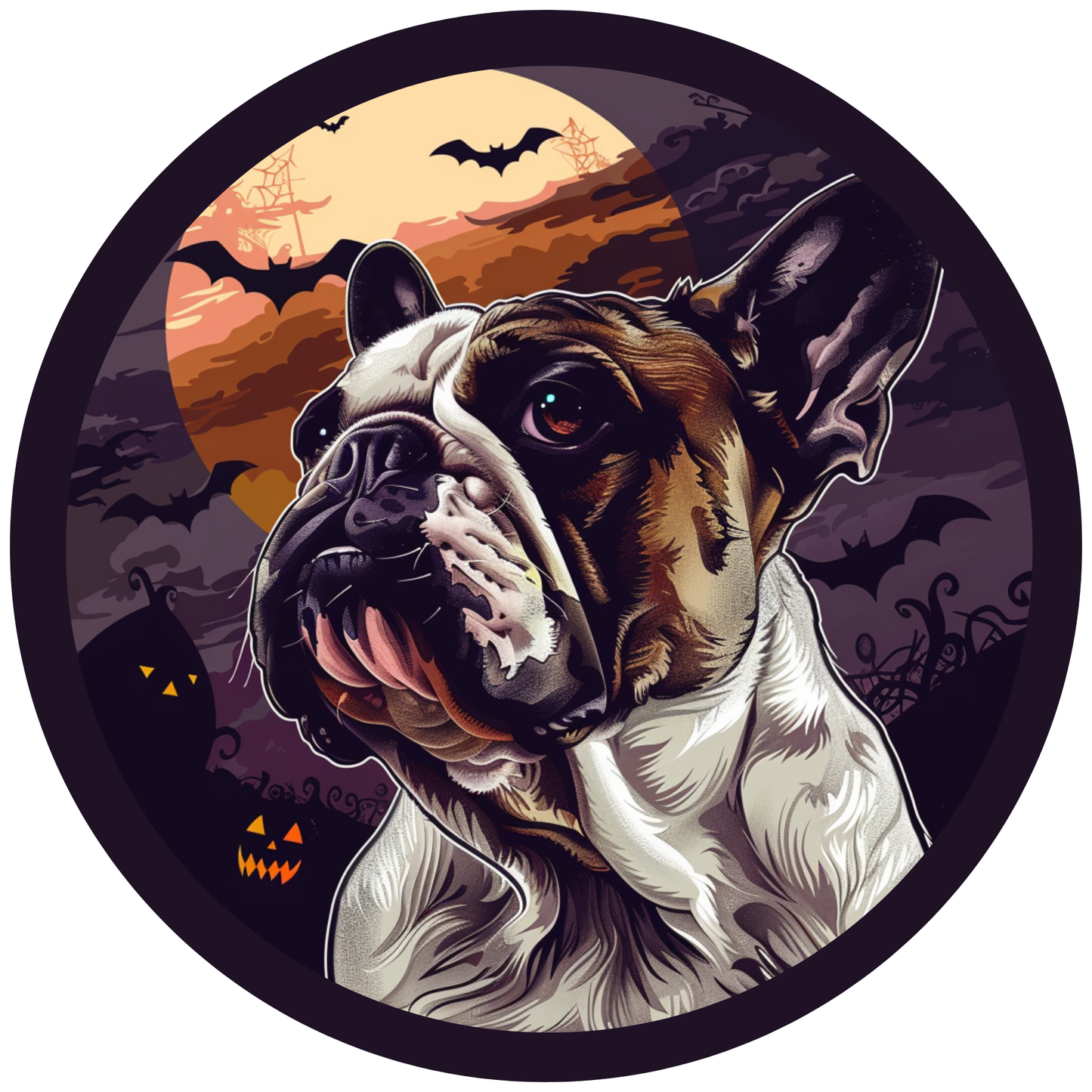 A French Bulldog's Halloween Metal / Vinyl Sign - Made in USA