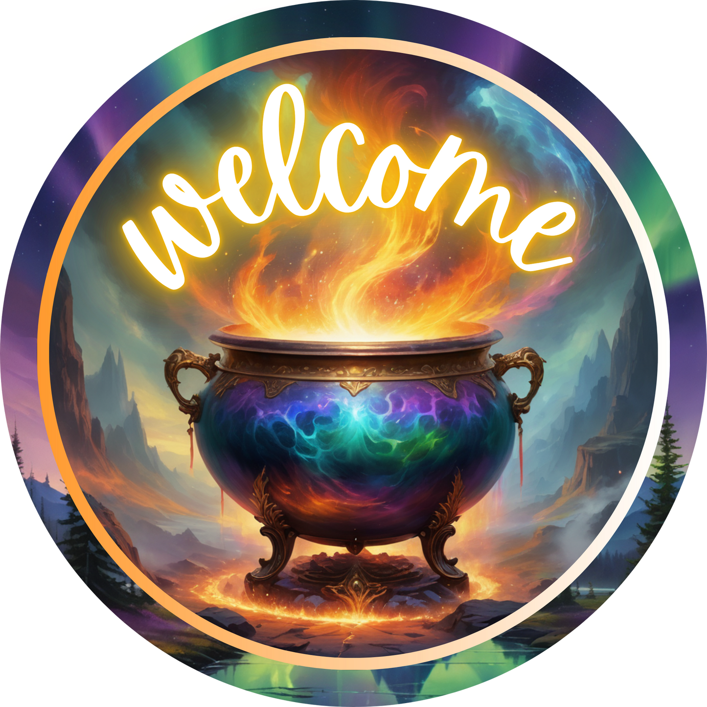 Welcome To The Cauldron Metal / Vinyl Sign - Made in USA