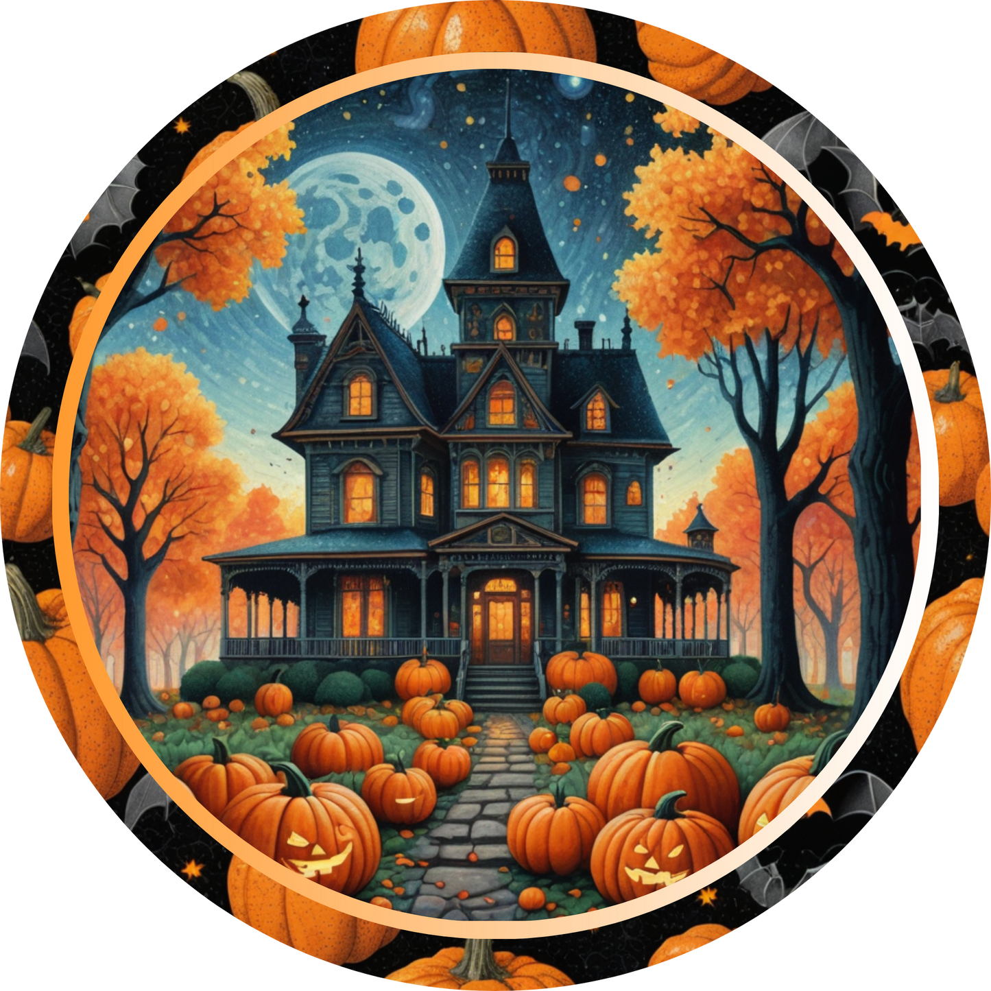 Pumpkin Patch Manor Metal / Vinyl Sign - Made in USA