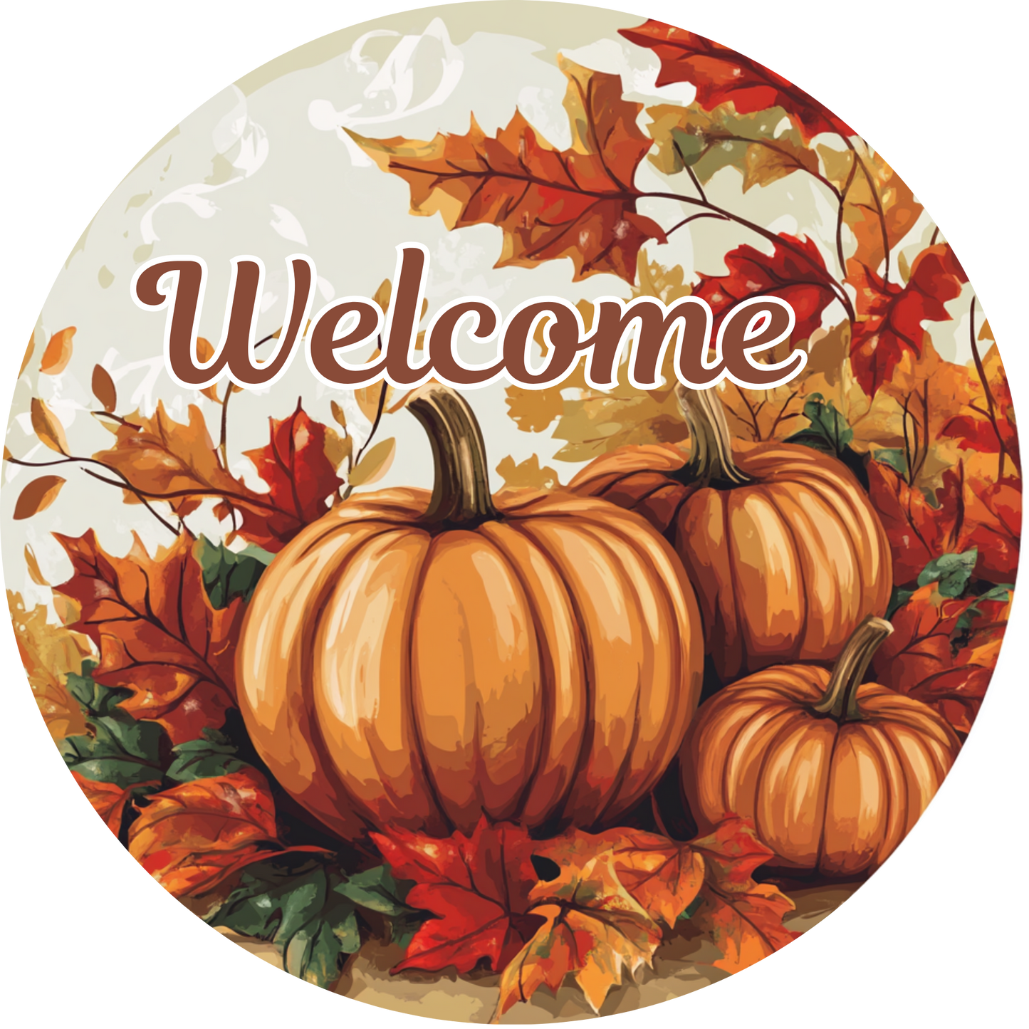 Welcome Pumpkin Paradise Metal / Vinyl Sign - Made in USA