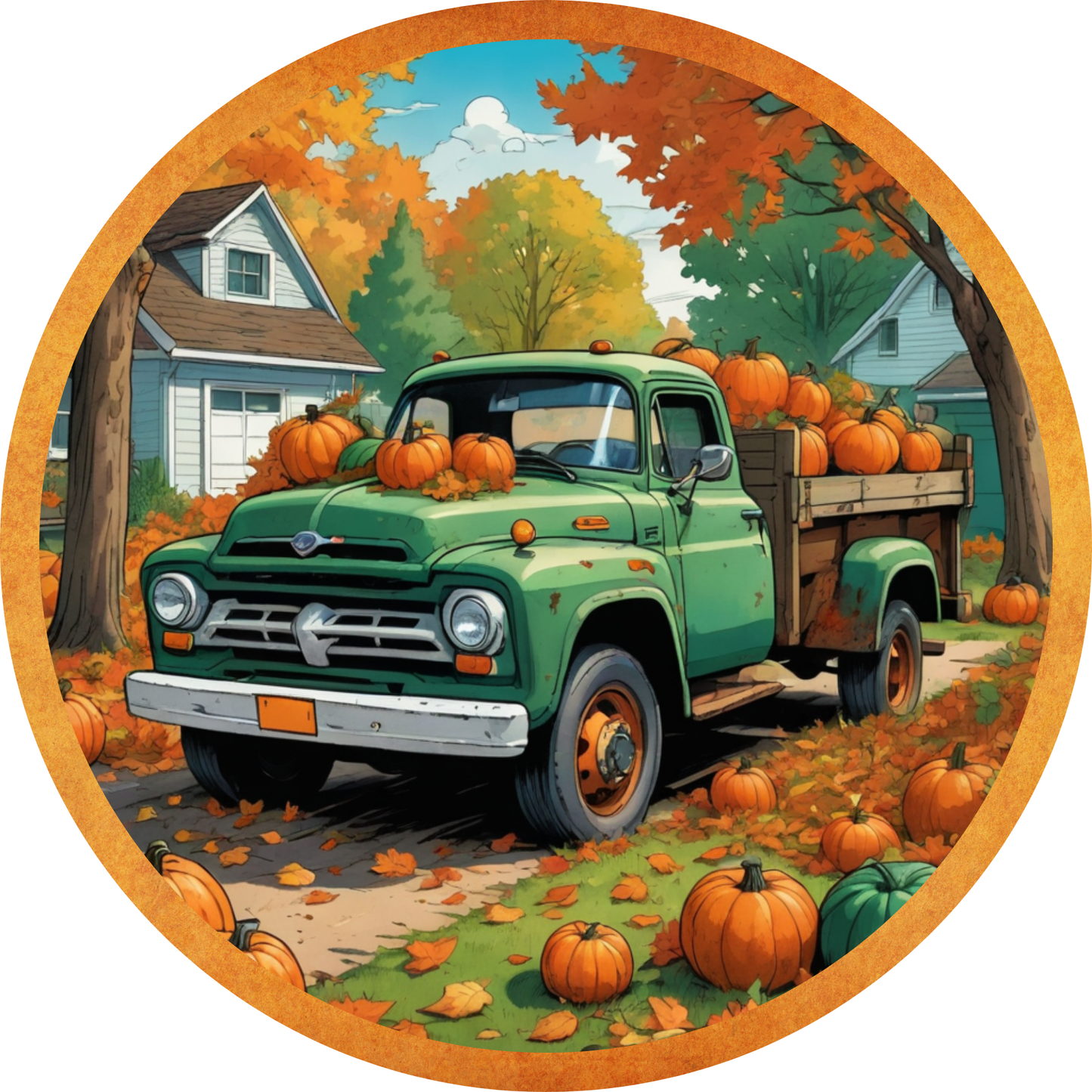 Pumpkin Patch Pickup Metal / Vinyl Sign - Made in USA