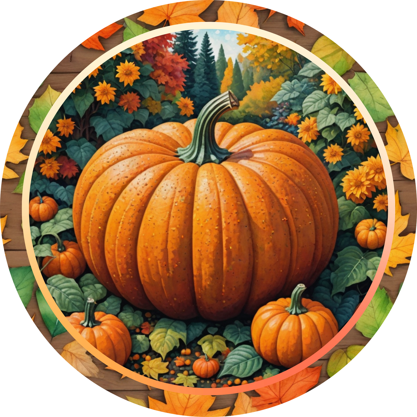 Pumpkin Harvest Metal / Vinyl Sign - Made in USA