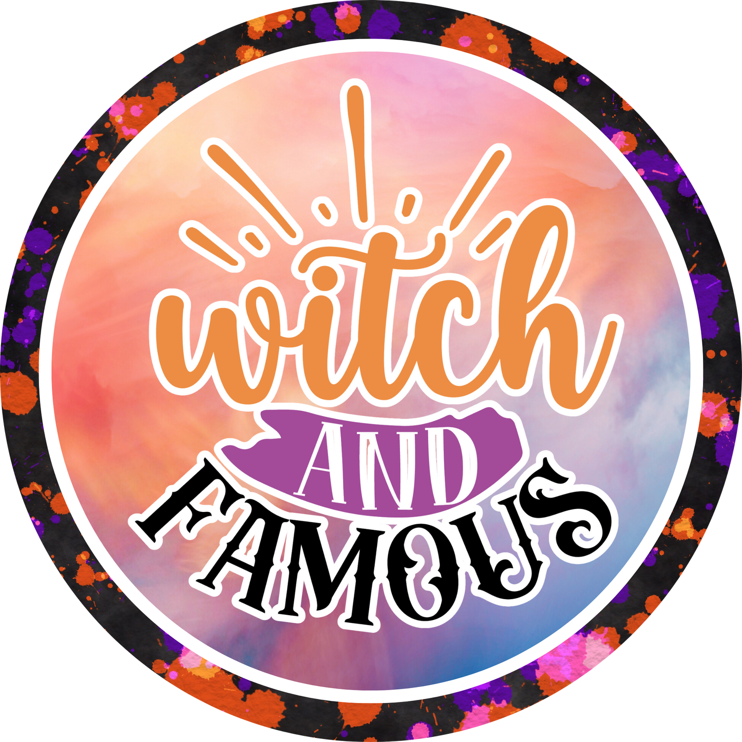 Witch and Famous Metal / Vinyl Sign - Made in USA