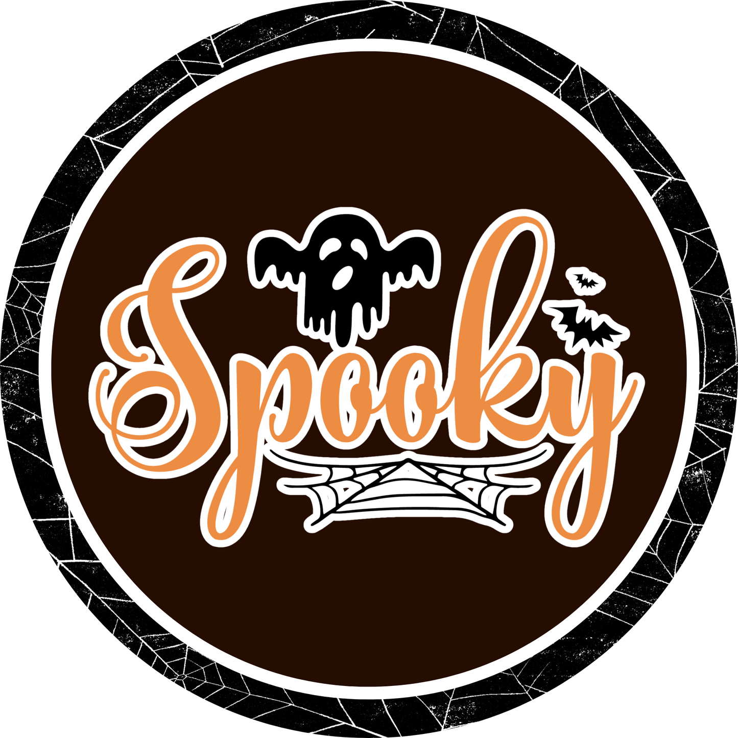 Spooky Haunting Halloween Metal / Vinyl Sign - Made in USA
