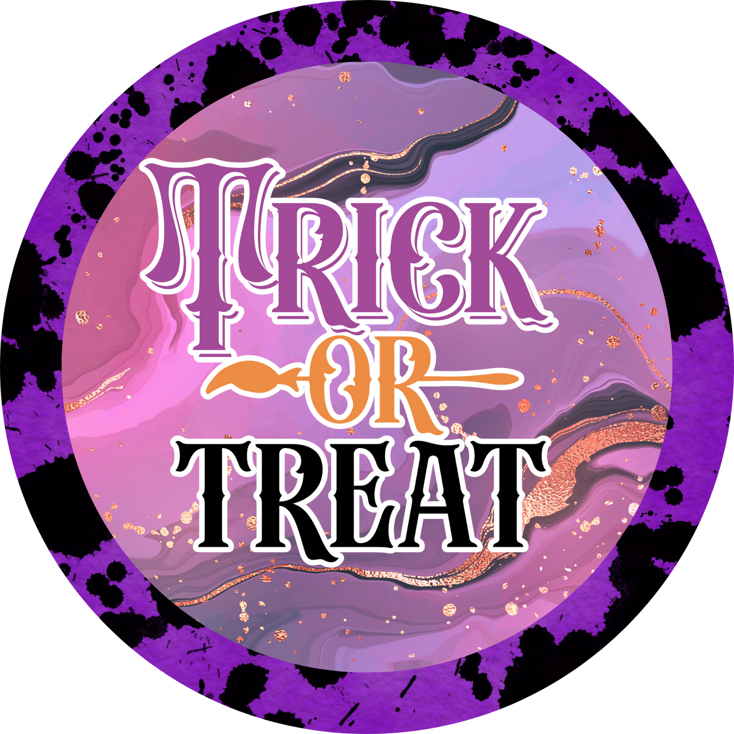 Halloween Fun Trick or Treat Metal / Vinyl Sign - Made in USA