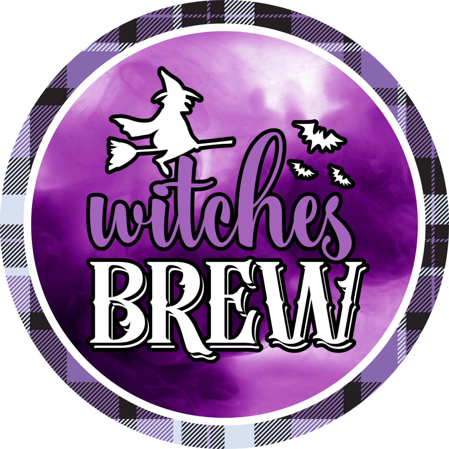 Witches Brew Halloween Elixir Metal / Vinyl Sign - Made in USA